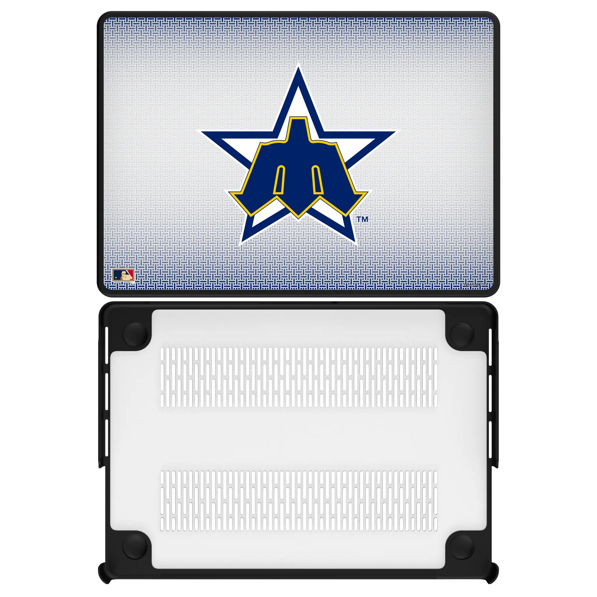 Seattle Mariners 1981-1986 - Cooperstown Collection Linen Laptop Case for Apple MacBook