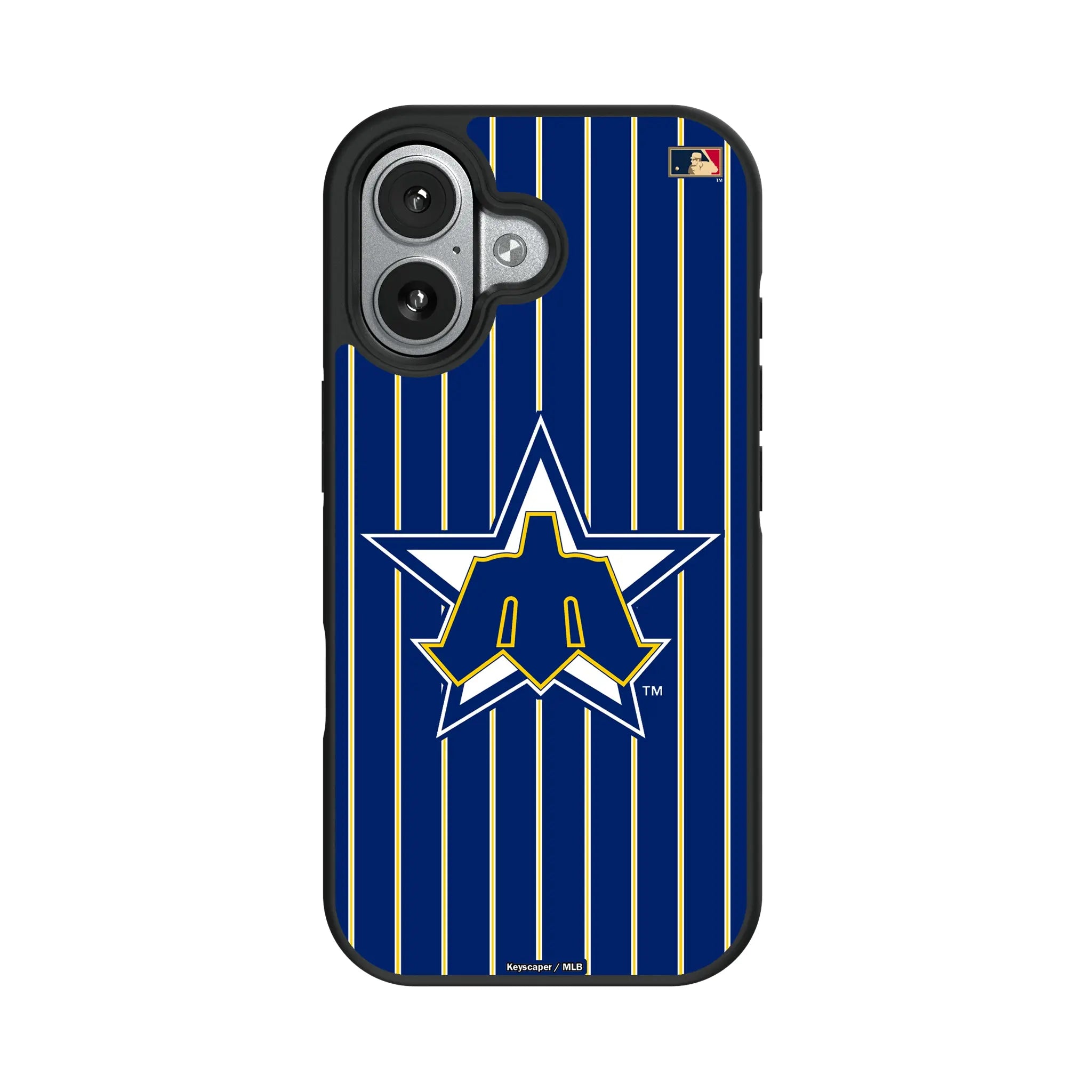 Seattle Mariners 1981-1986 - Cooperstown Collection Pinstripe Bump Phone Case
