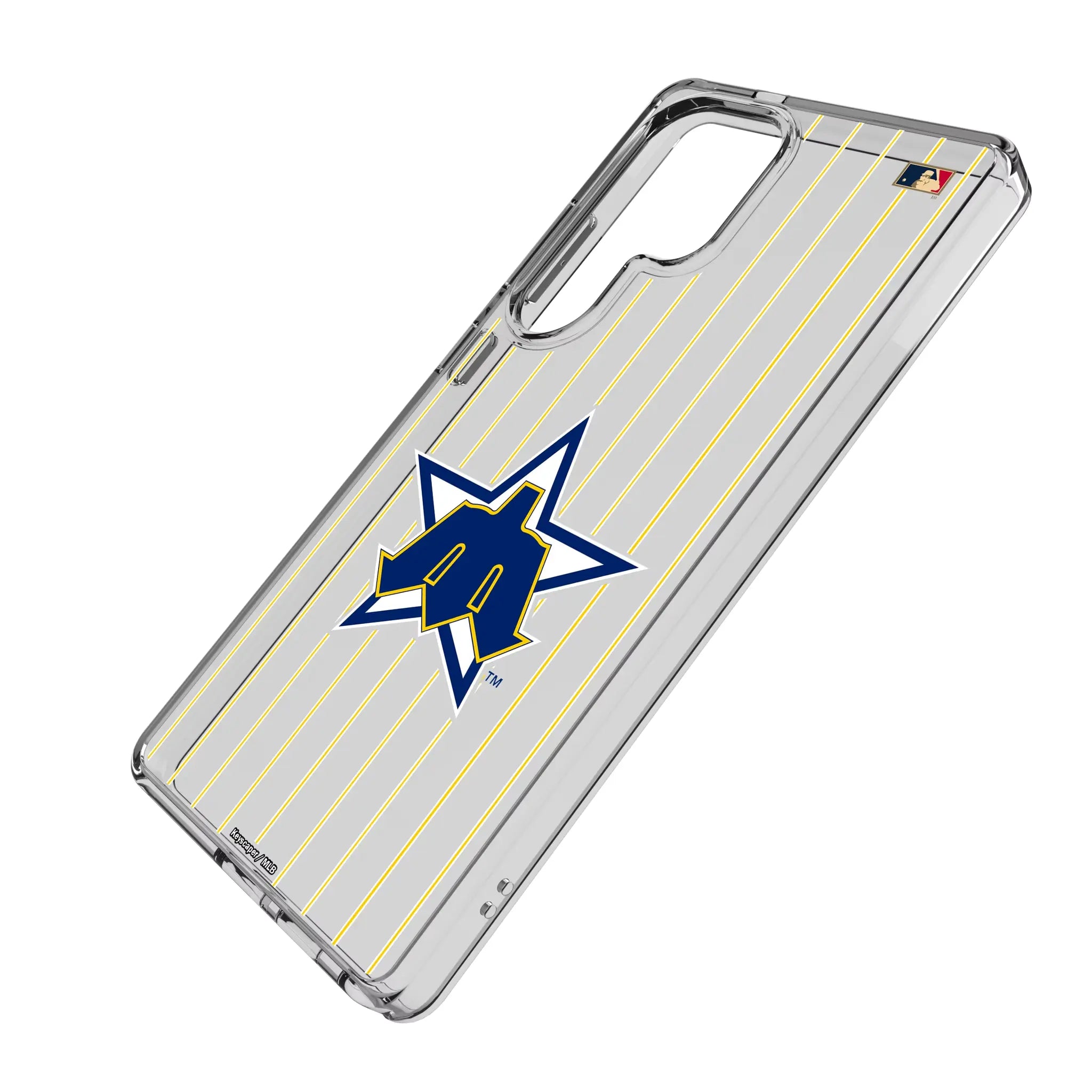 Seattle Mariners 1981-1986 - Cooperstown Collection Pinstripe Clear Phone Case for Samsung Galaxy
