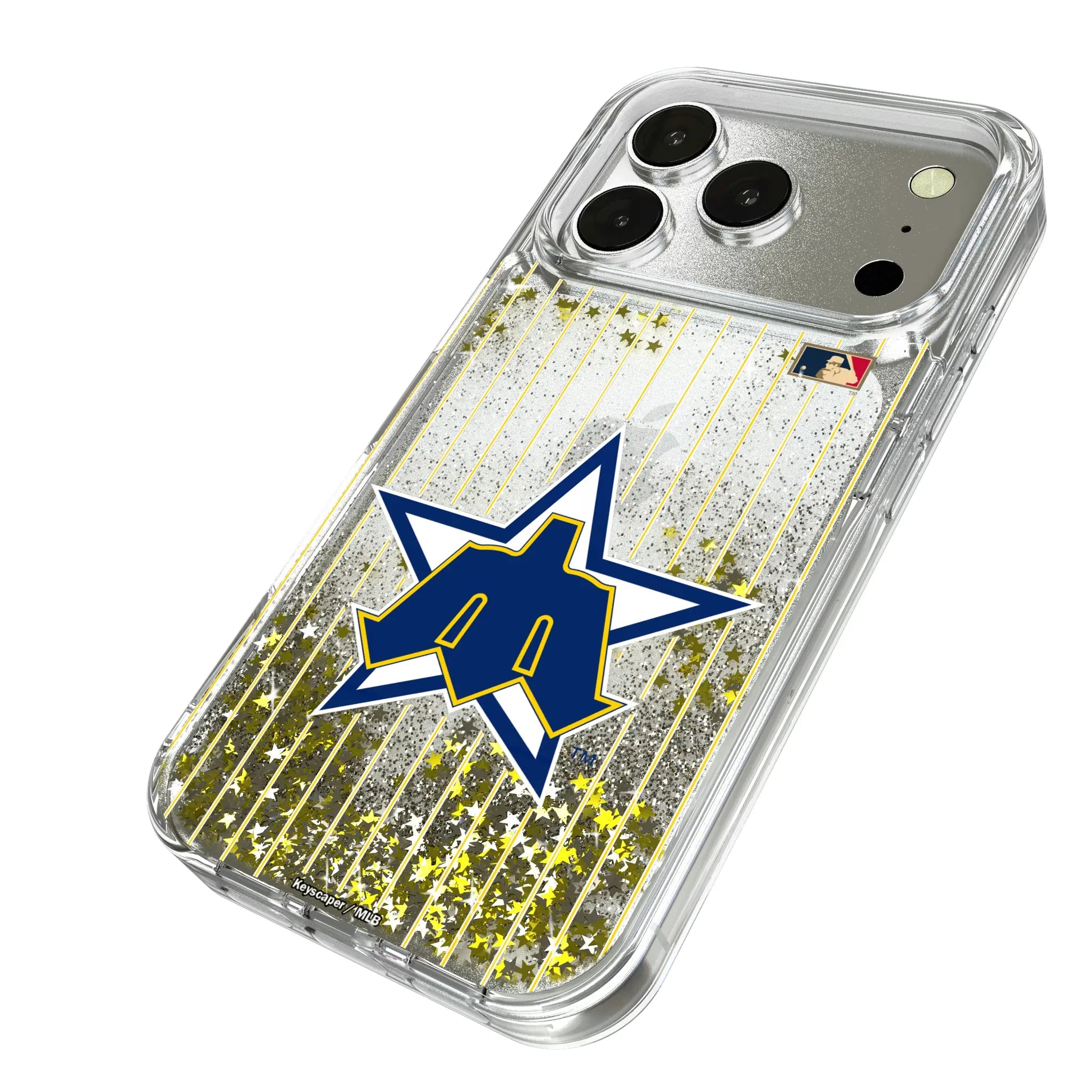 Seattle Mariners 1981-1986 - Cooperstown Collection Pinstripe Glitter Phone Case