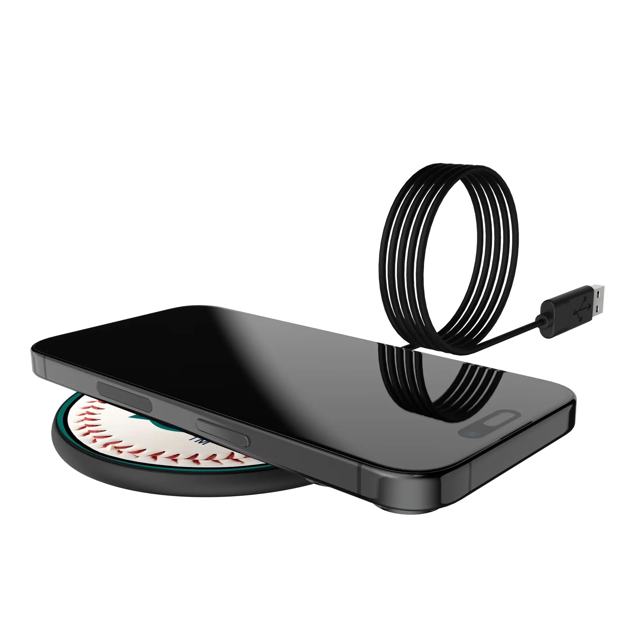 Seattle Mariners Baseball 15-Watt Wireless Charger