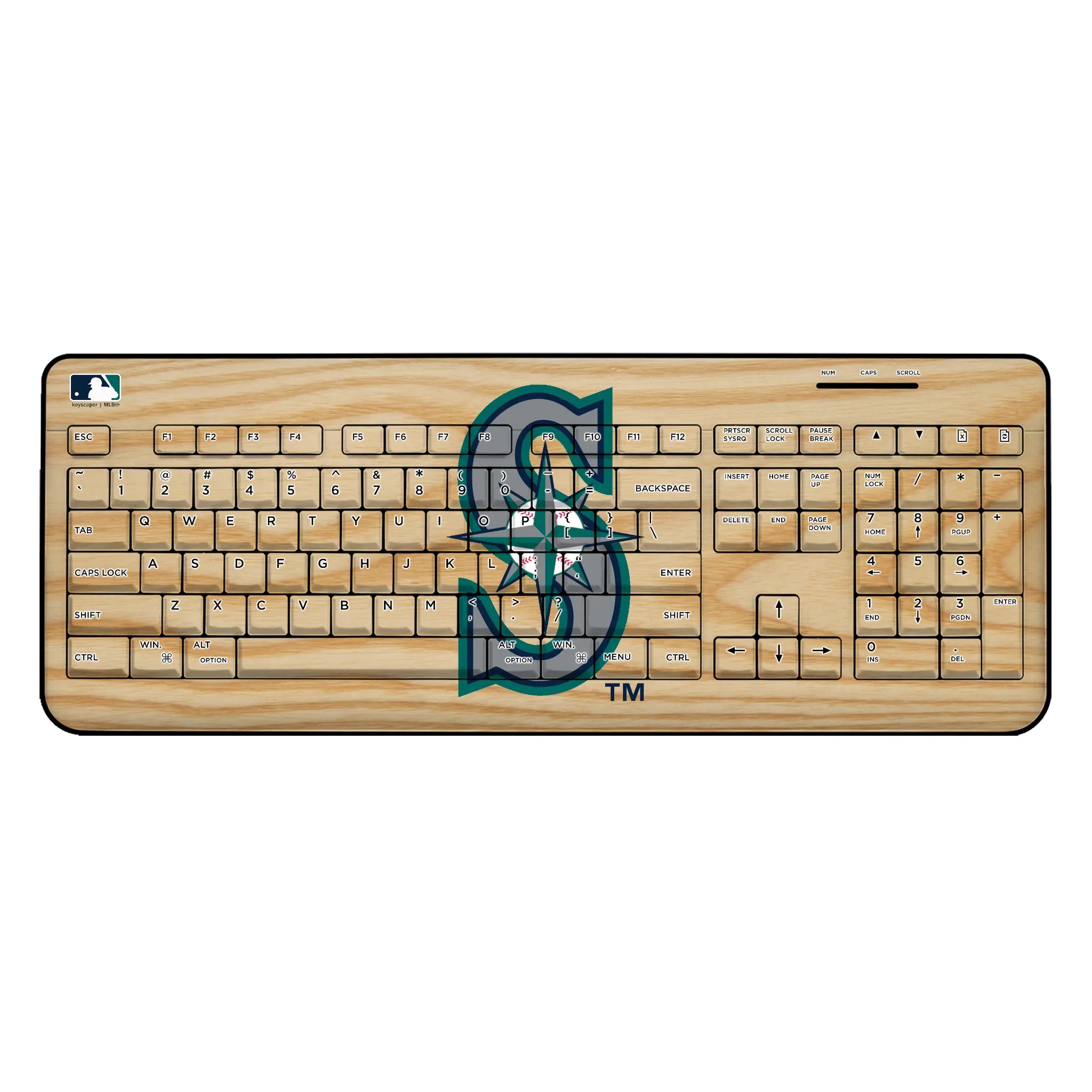 Seattle Mariners Baseball Bat Wireless USB Keyboard