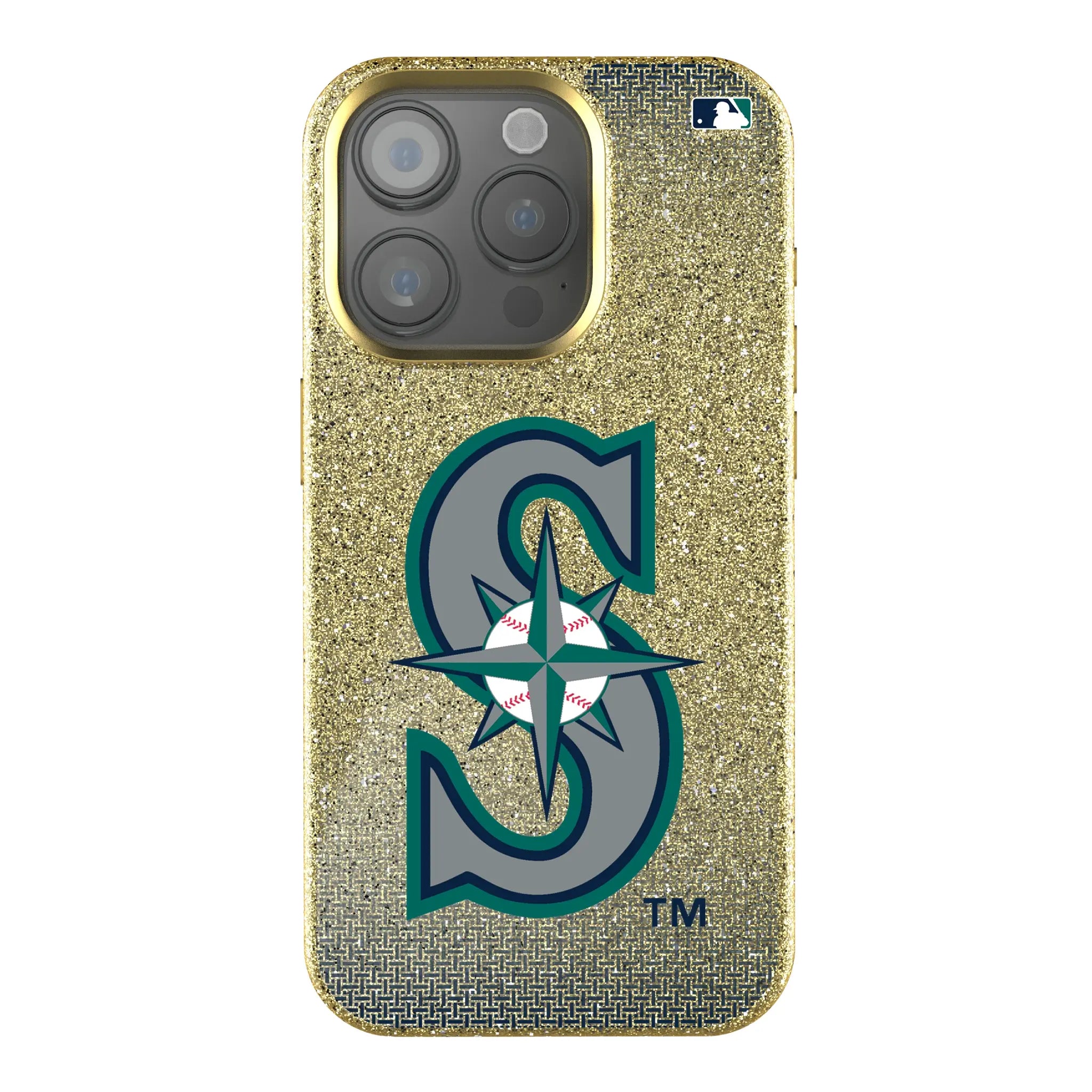 Seattle Mariners Linen Bling Phone Case for Apple iPhone