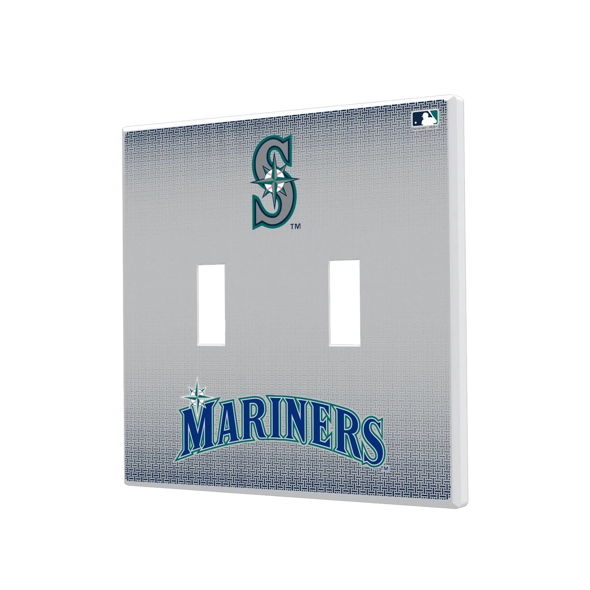 Seattle Mariners Linen Hidden-Screw Light Switch Plate