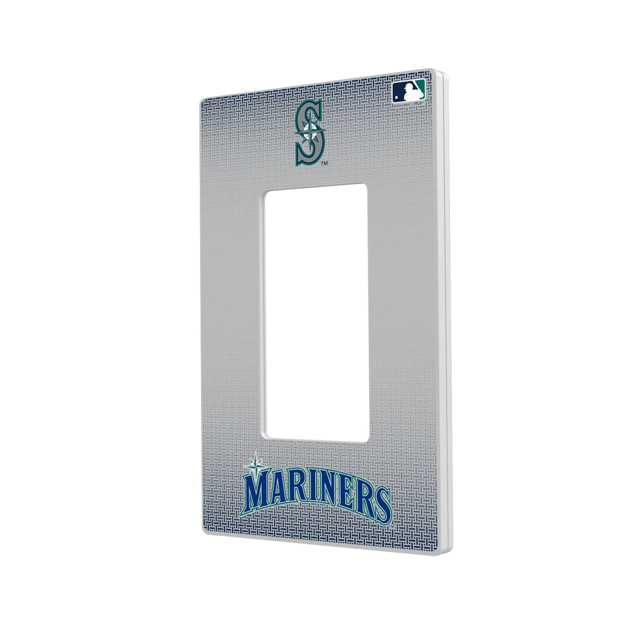 Seattle Mariners Linen Hidden-Screw Light Switch Plate