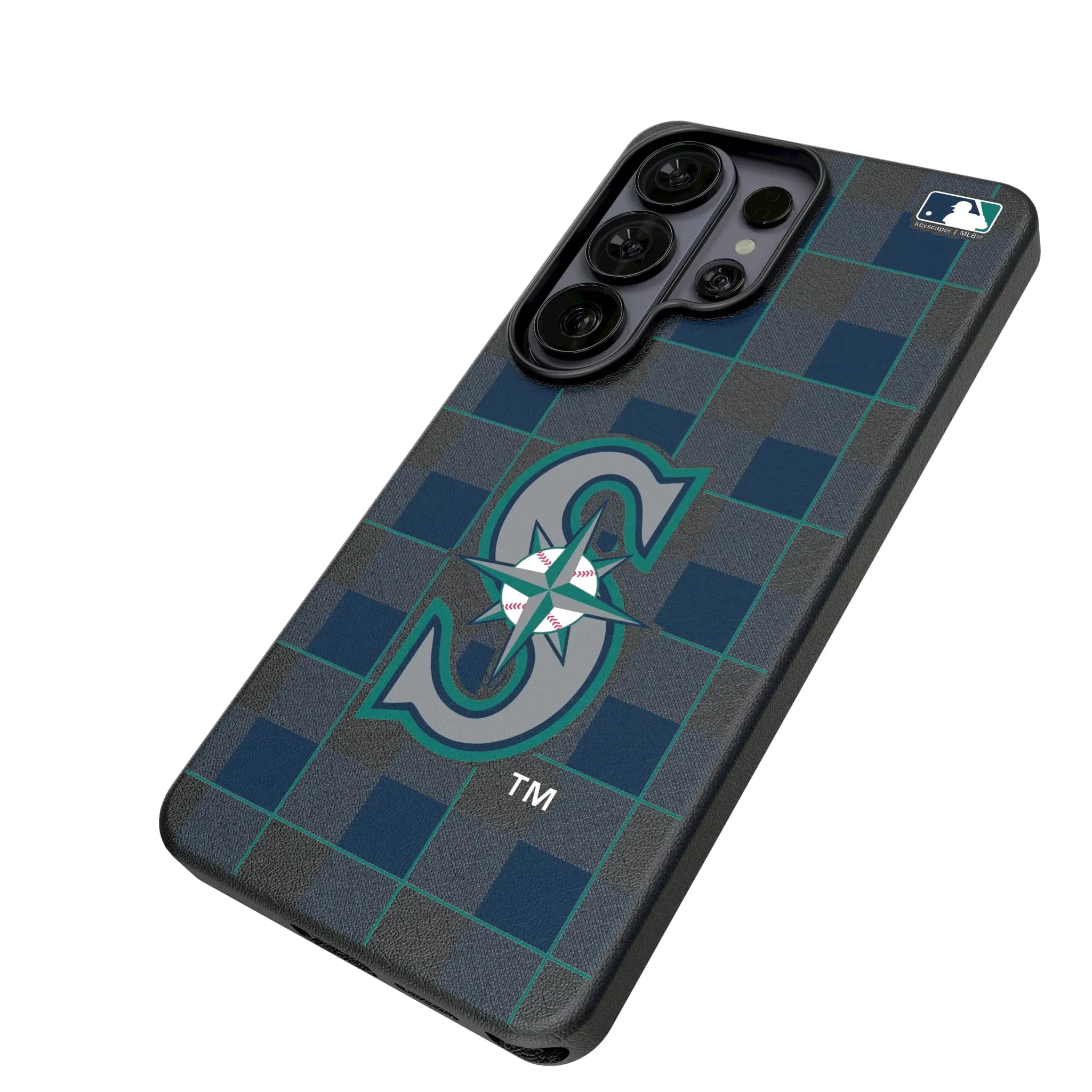 Seattle Mariners Plaid MagSafe Compatible Phone Case for Samsung Galaxy