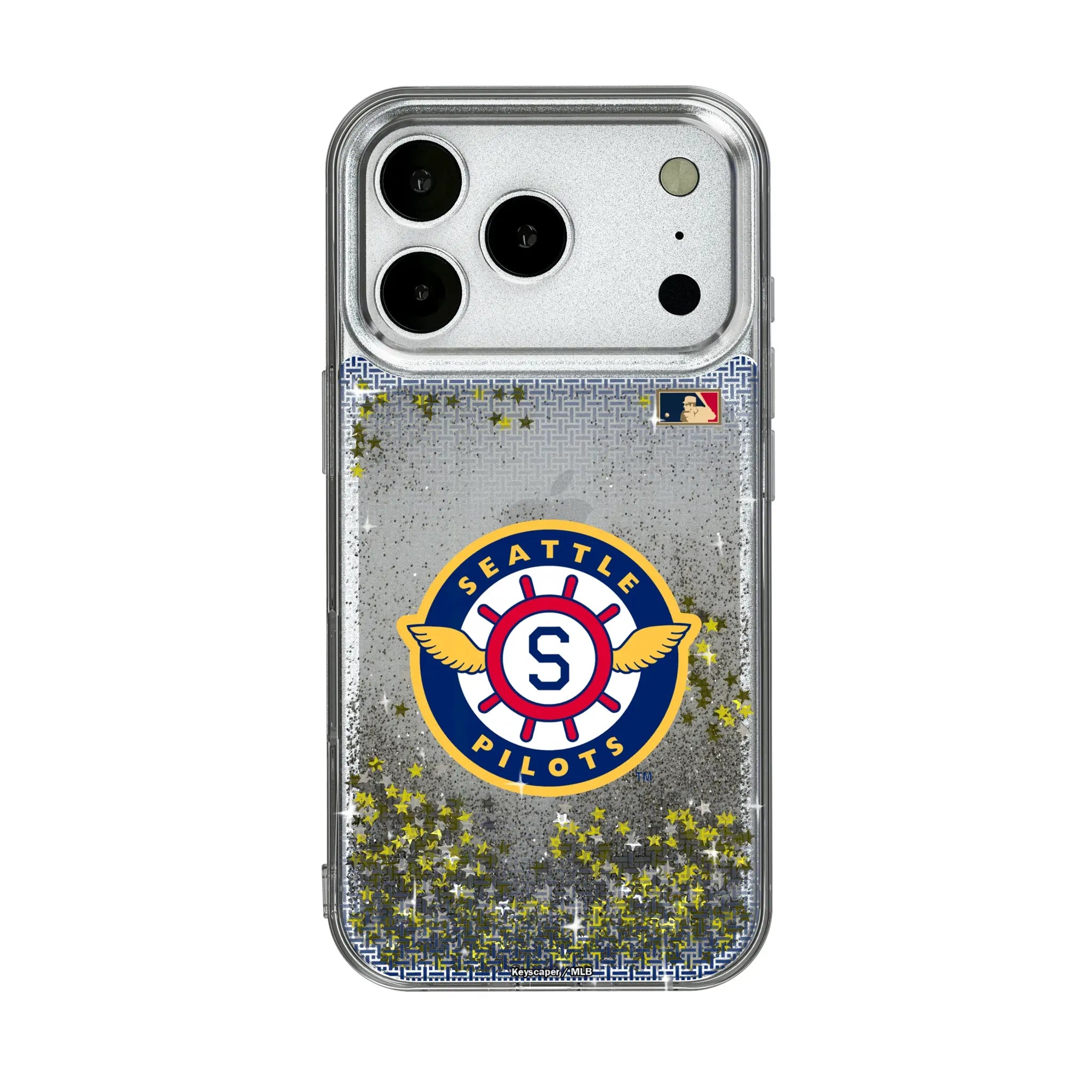 Seattle Pilots 1969 - Cooperstown Collection Linen Glitter Phone Case