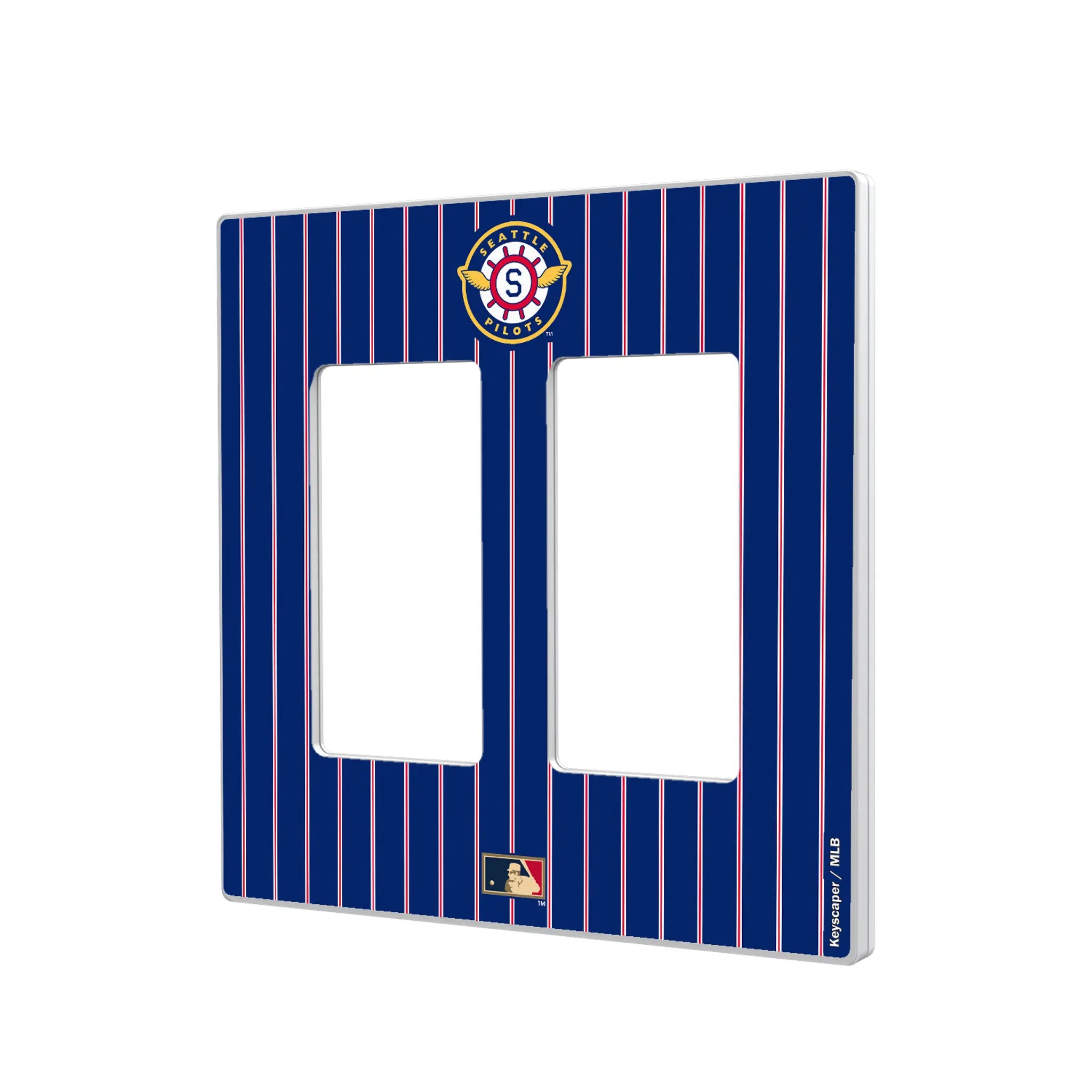 Seattle Pilots 1969 - Cooperstown Collection Pinstripe Hidden-Screw Light Switch Plate