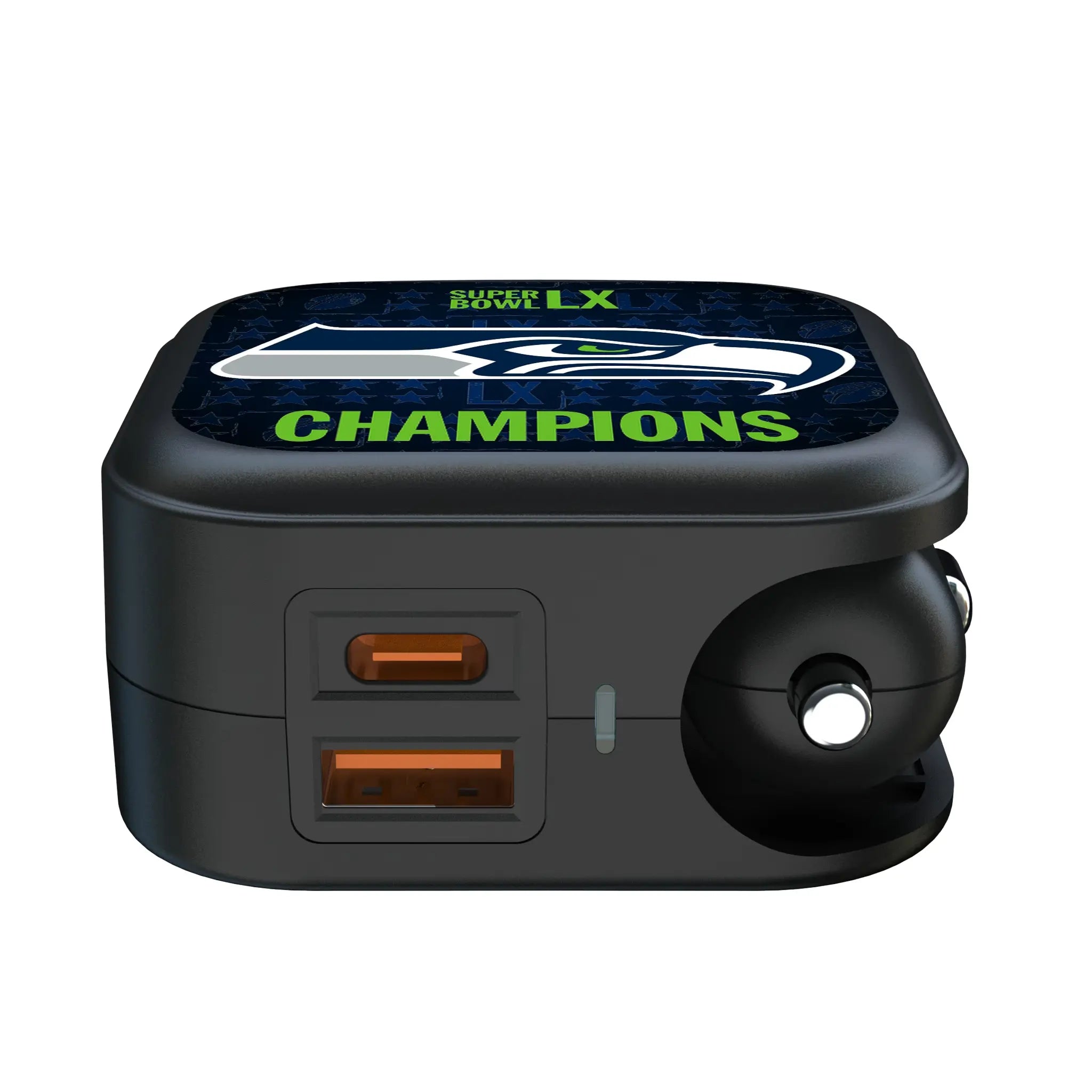 Seattle Seahawks 2026 Super Bowl 2 in 1 USB A/C Charger