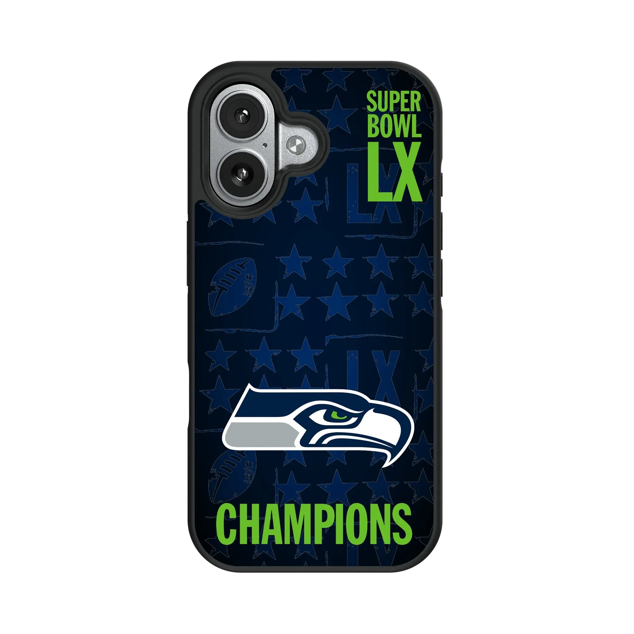 Seattle Seahawks 2026 Super Bowl Bump Phone Case for Apple iPhone
