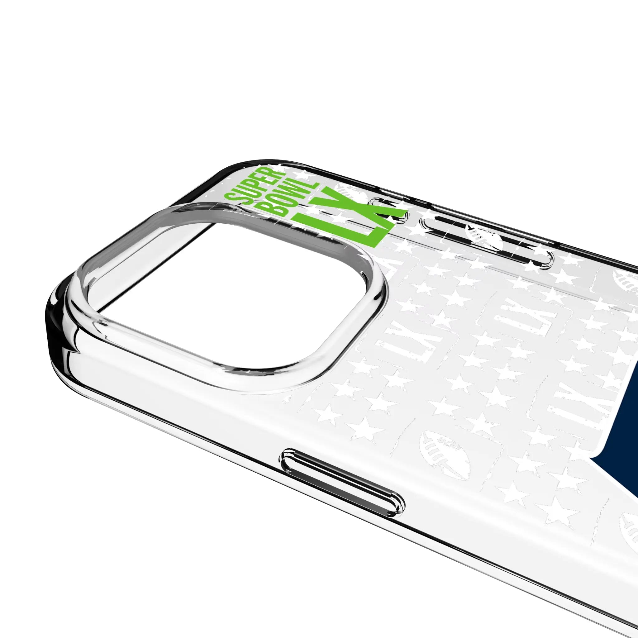 Seattle Seahawks 2026 Super Bowl Clear Phone Case for Apple iPhone
