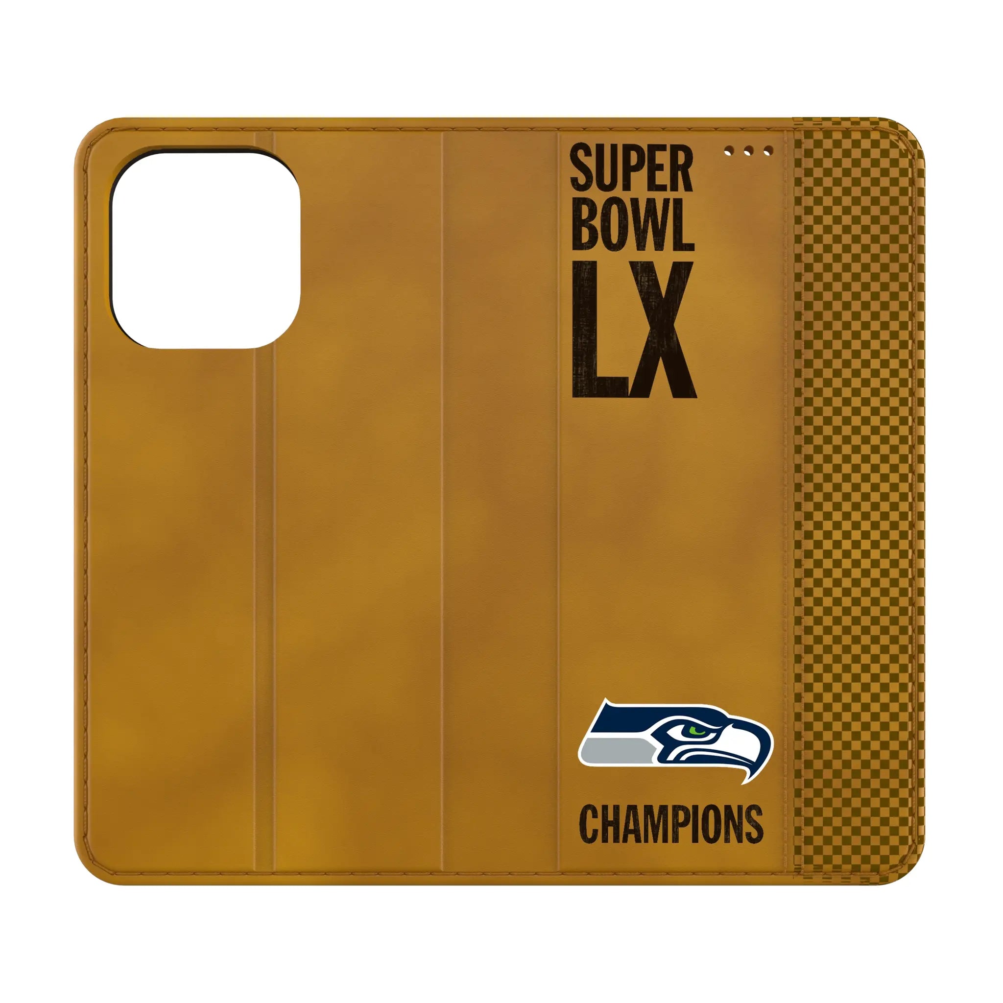 Seattle Seahawks 2026 Super Bowl Folio Phone Case for Apple iPhone