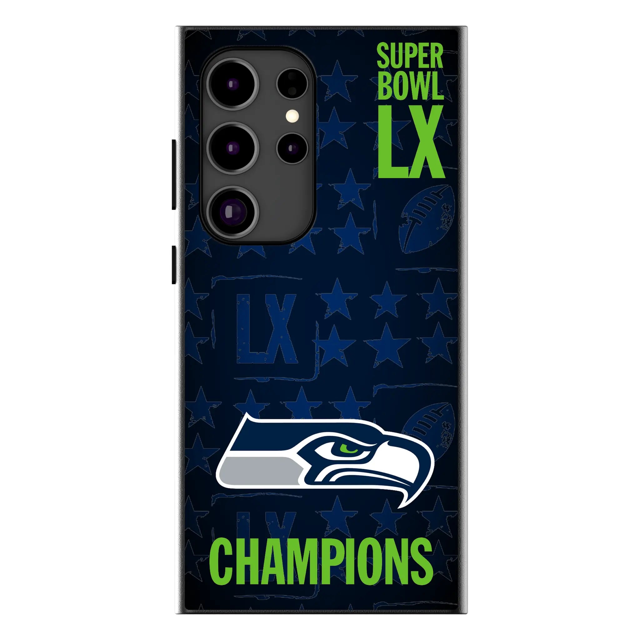 Seattle Seahawks 2026 Super Bowl MagSafe Compatible Phone Case for Samsung Galaxy