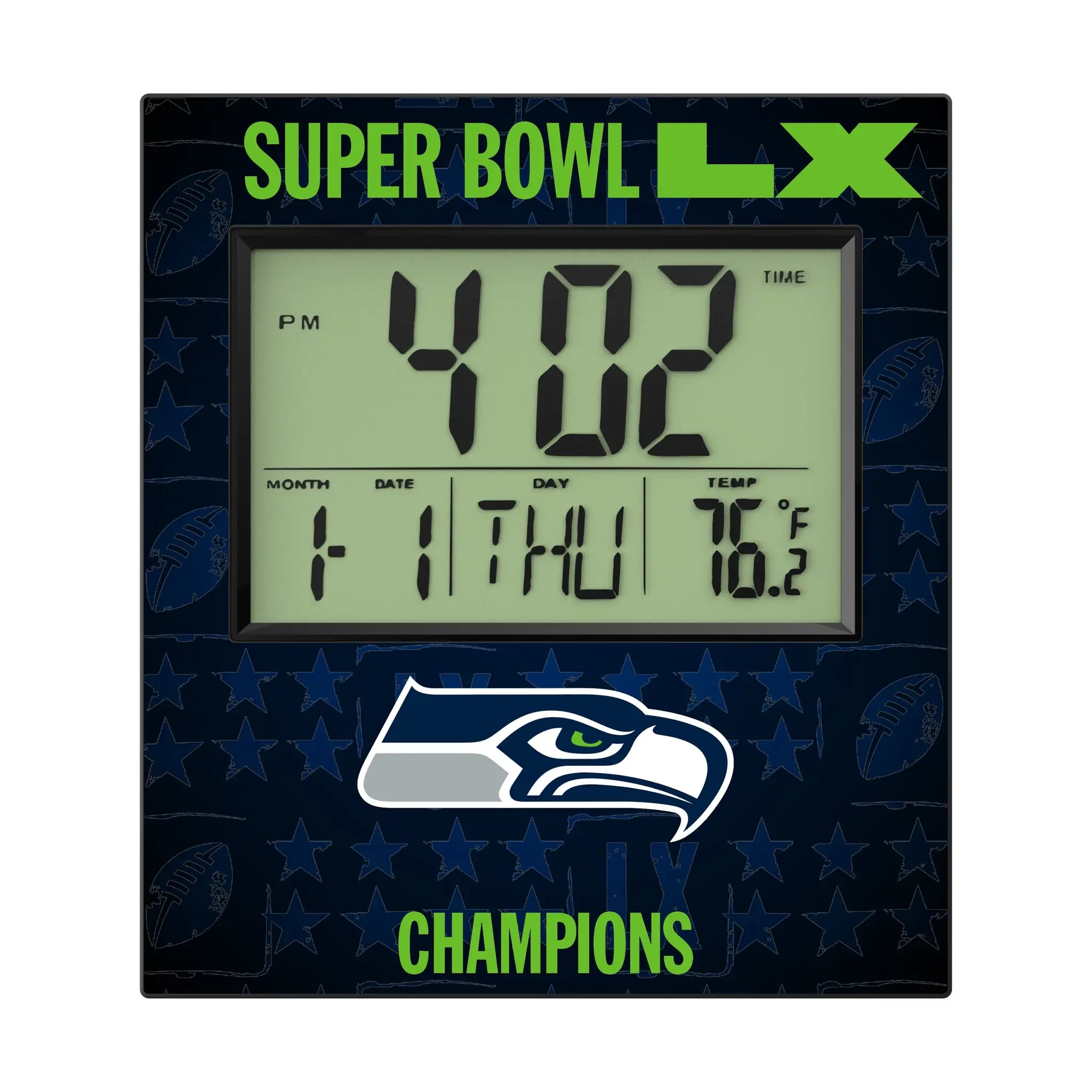 Seattle Seahawks 2026 Super Bowl Wall Clock
