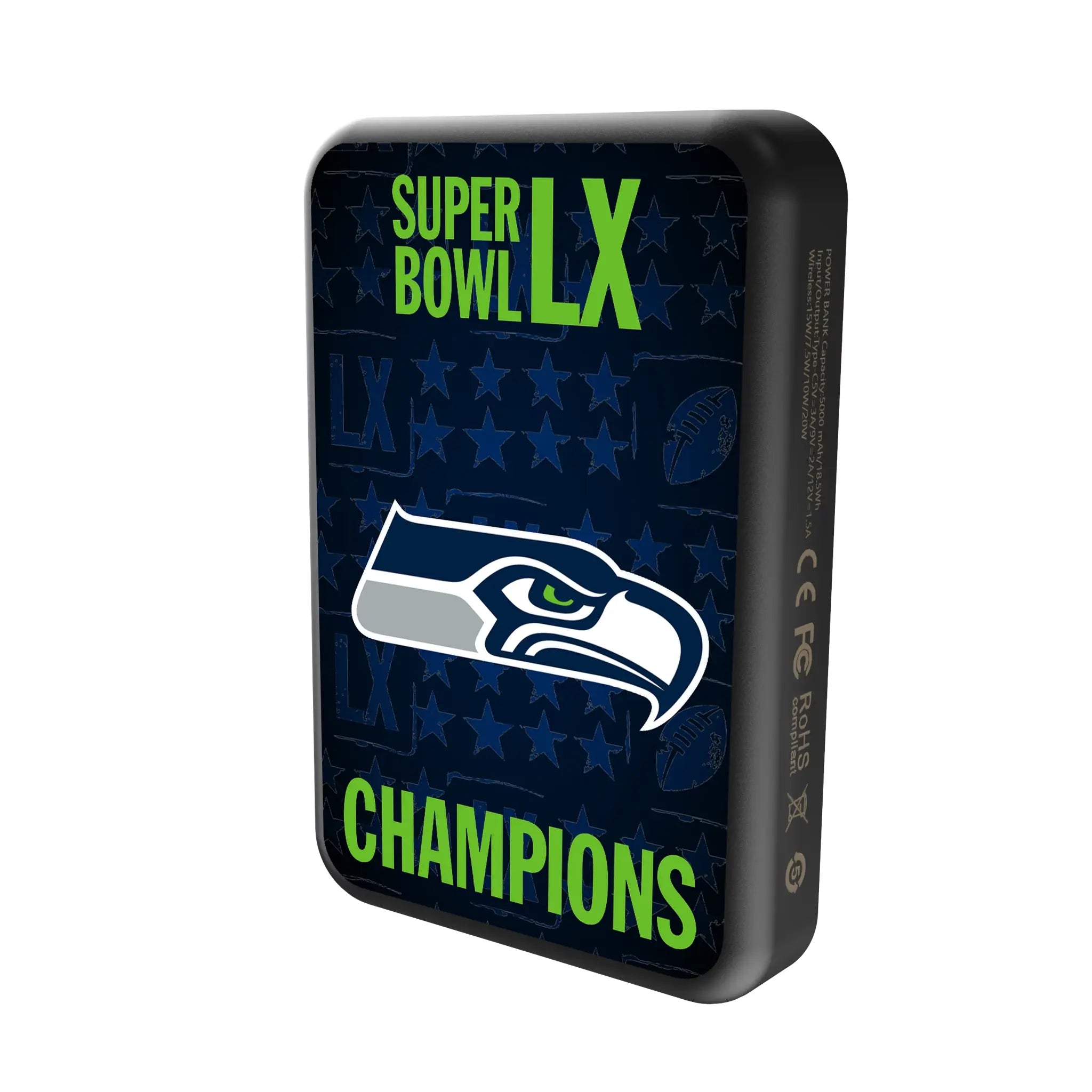 Seattle Seahawks 2026 Super Bowl Wireless Mag Power Bank