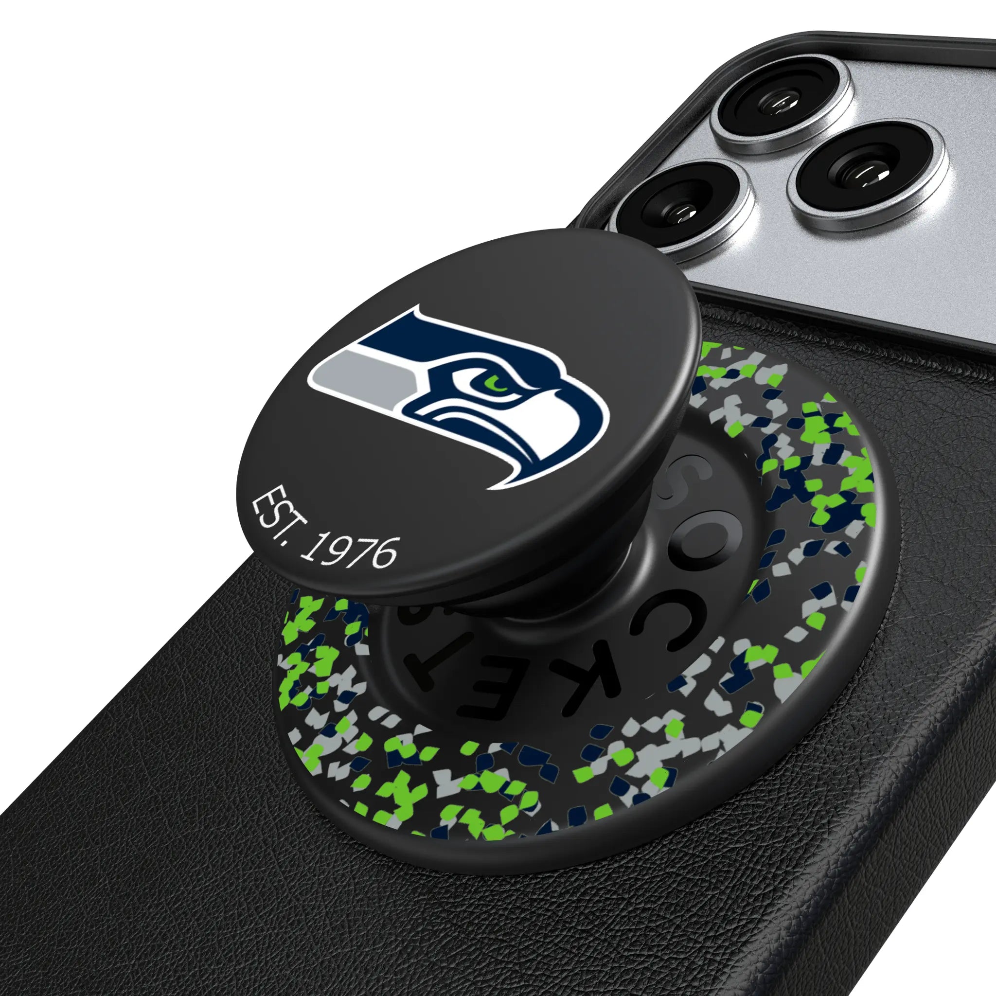 Seattle Seahawks Confetti PopSockets Magnetic Phone Grip and Stand