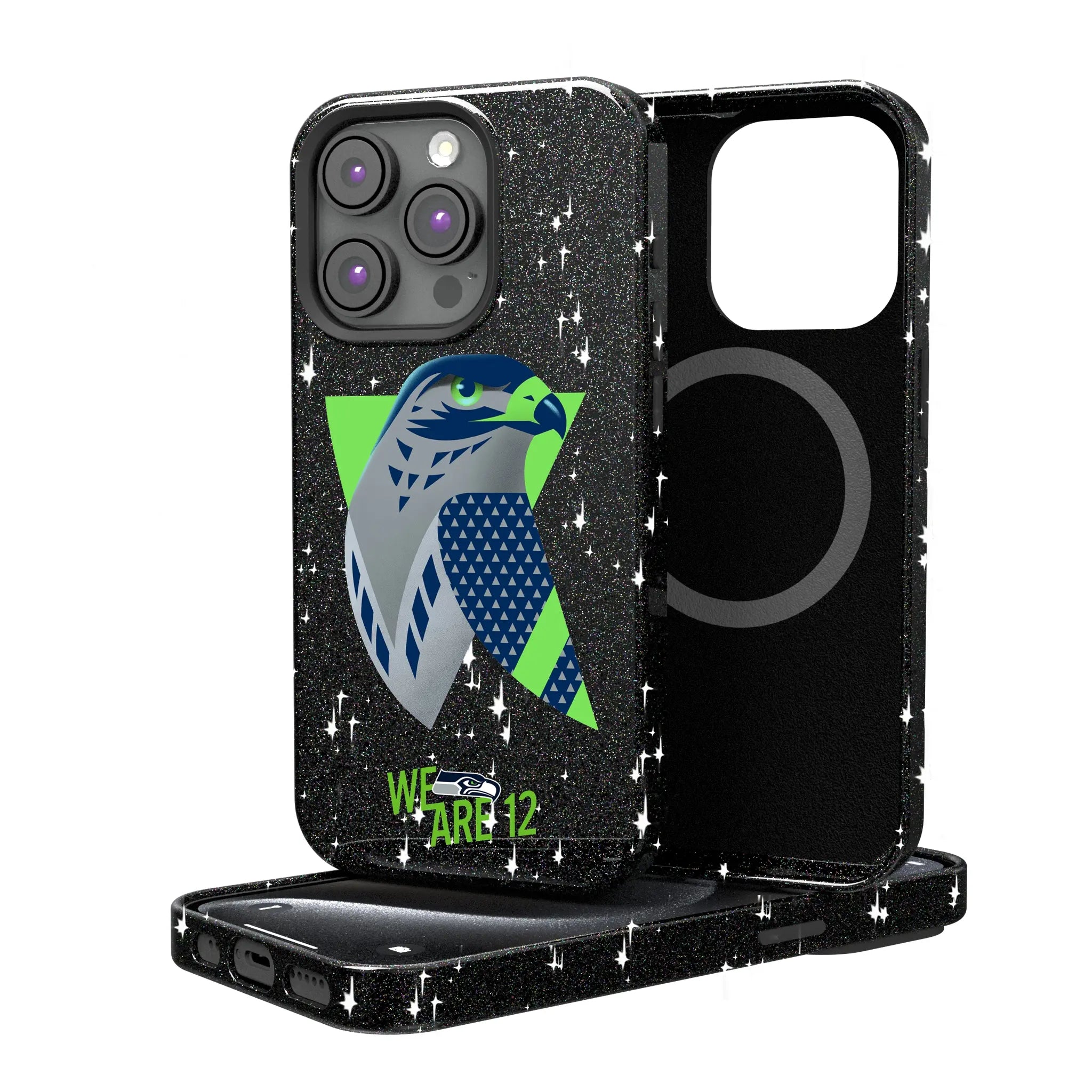 Seattle Seahawks 2024 Illustrated Limited Edition Bling Phone Case