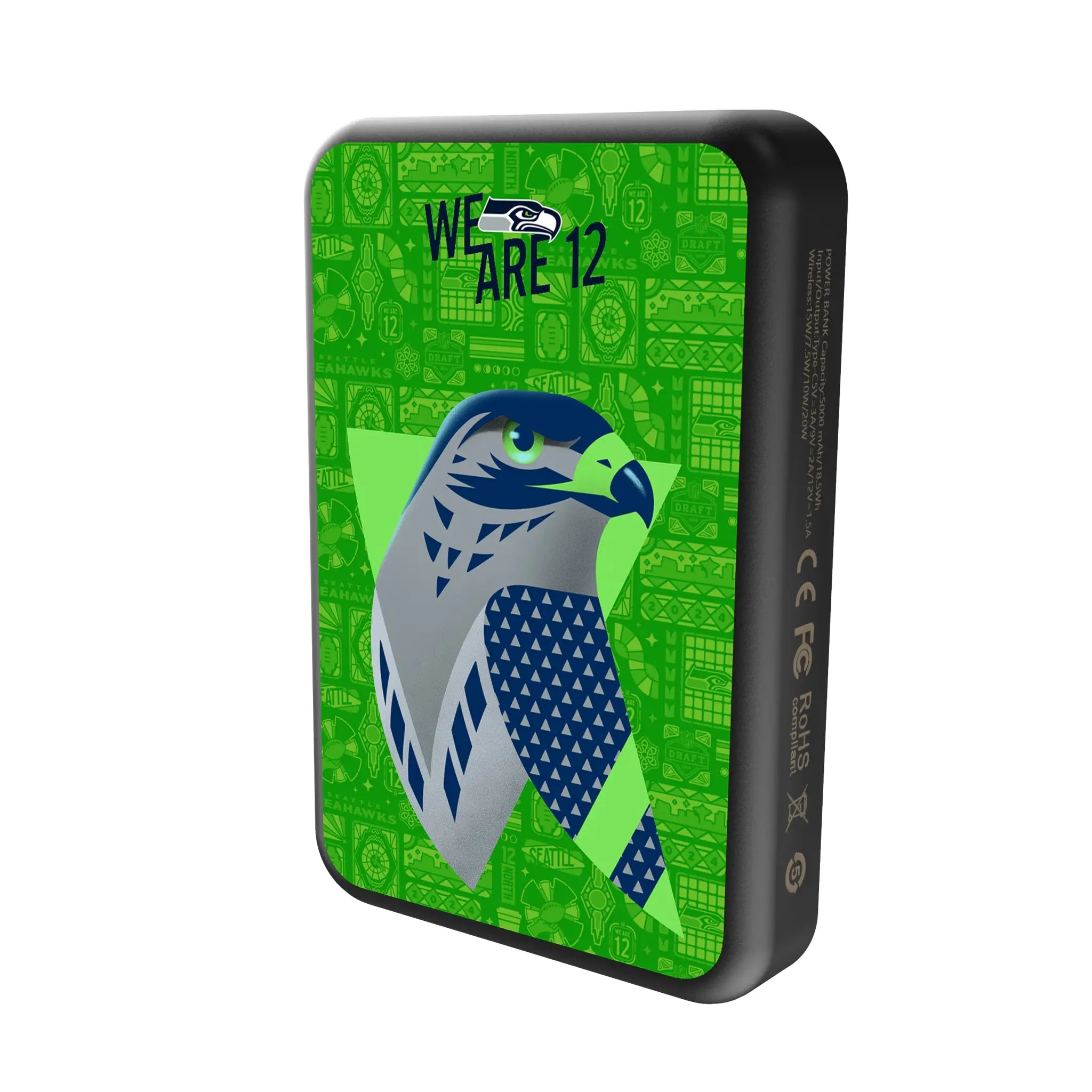 Seattle Seahawks 2024 Illustrated Limited Edition Wireless Mag Power Bank