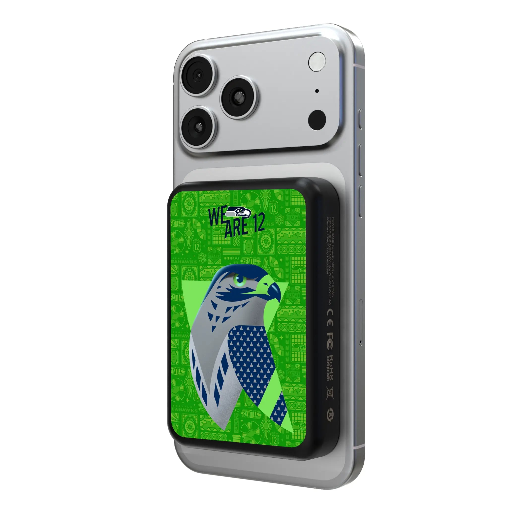 Seattle Seahawks 2024 Illustrated Limited Edition Wireless Mag Power Bank