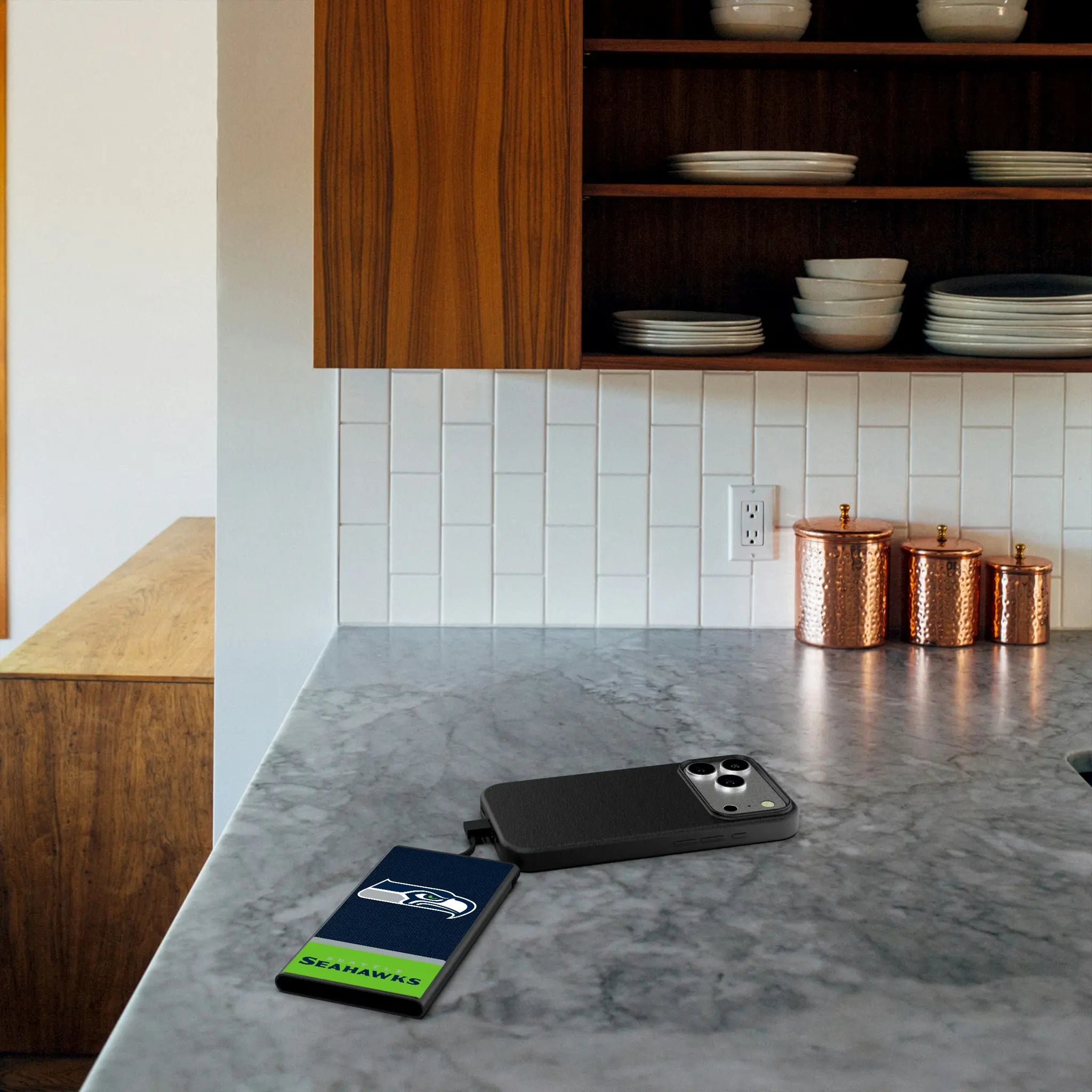 Seattle Seahawks Endzone Solid 5000mAh Flat Powerbank