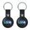 Seattle Seahawks Historic Collection Insignia Black Airtag Holder 2-Pack