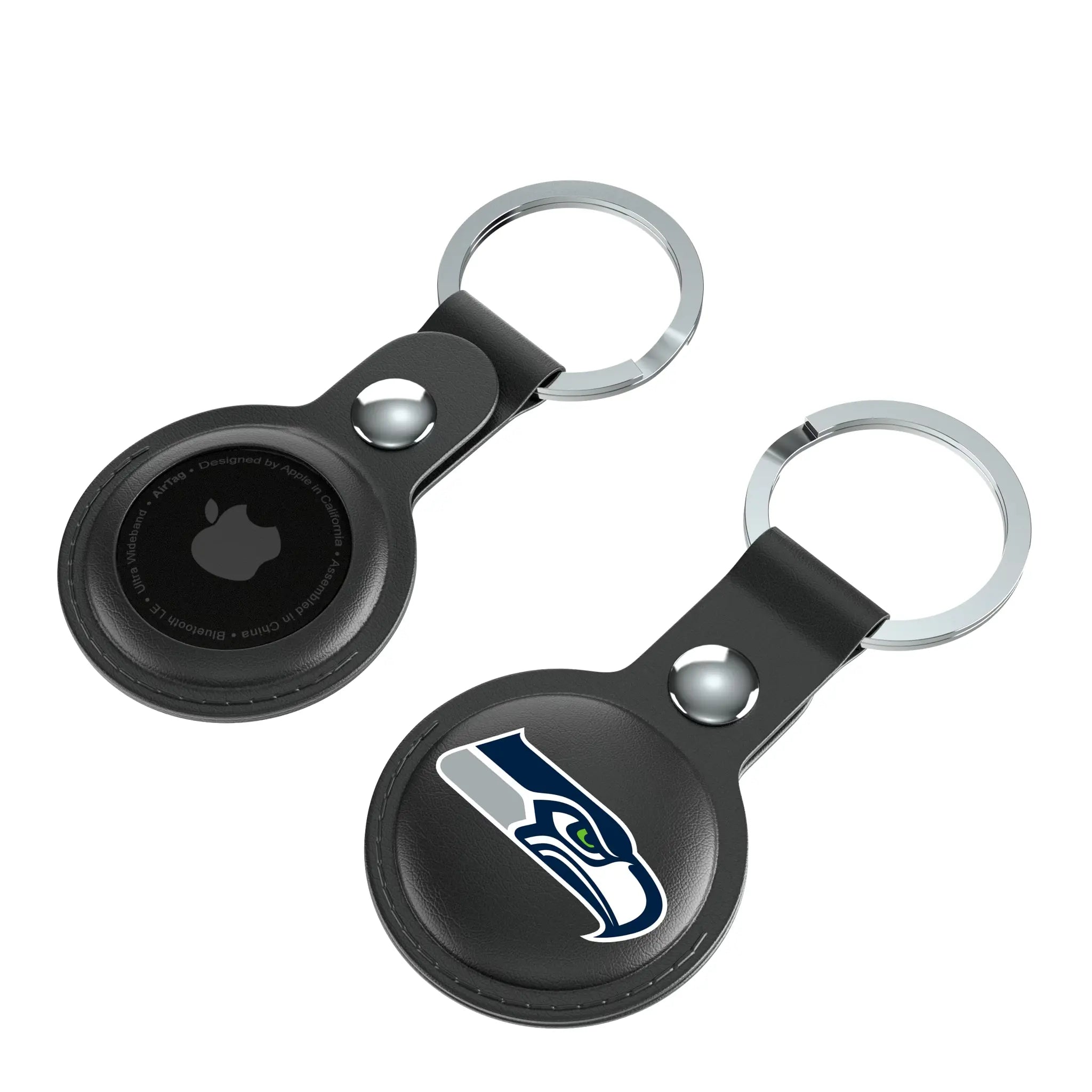 Seattle Seahawks Insignia Black Airtag Holder 2-Pack