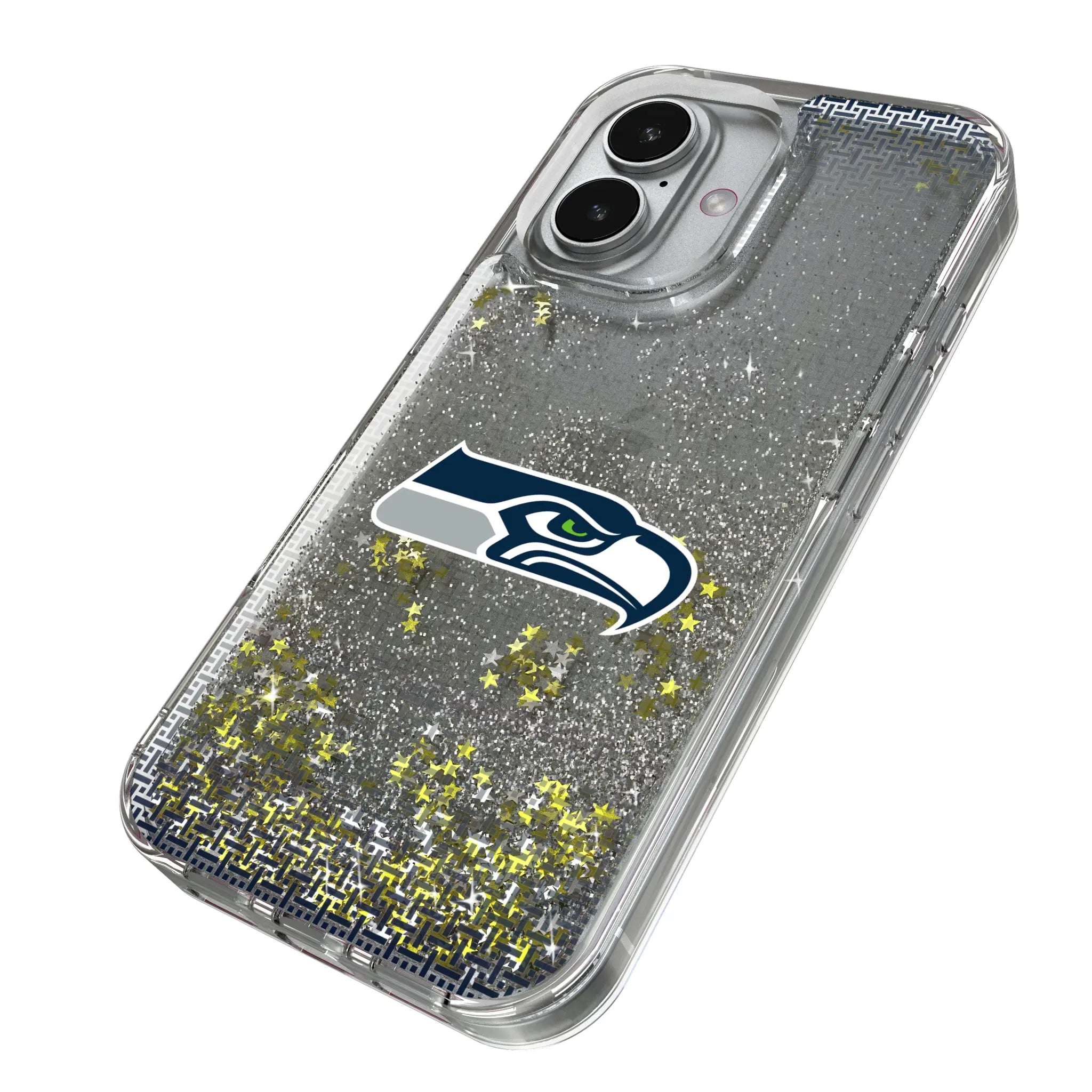 Seattle Seahawks Linen Glitter Phone Case