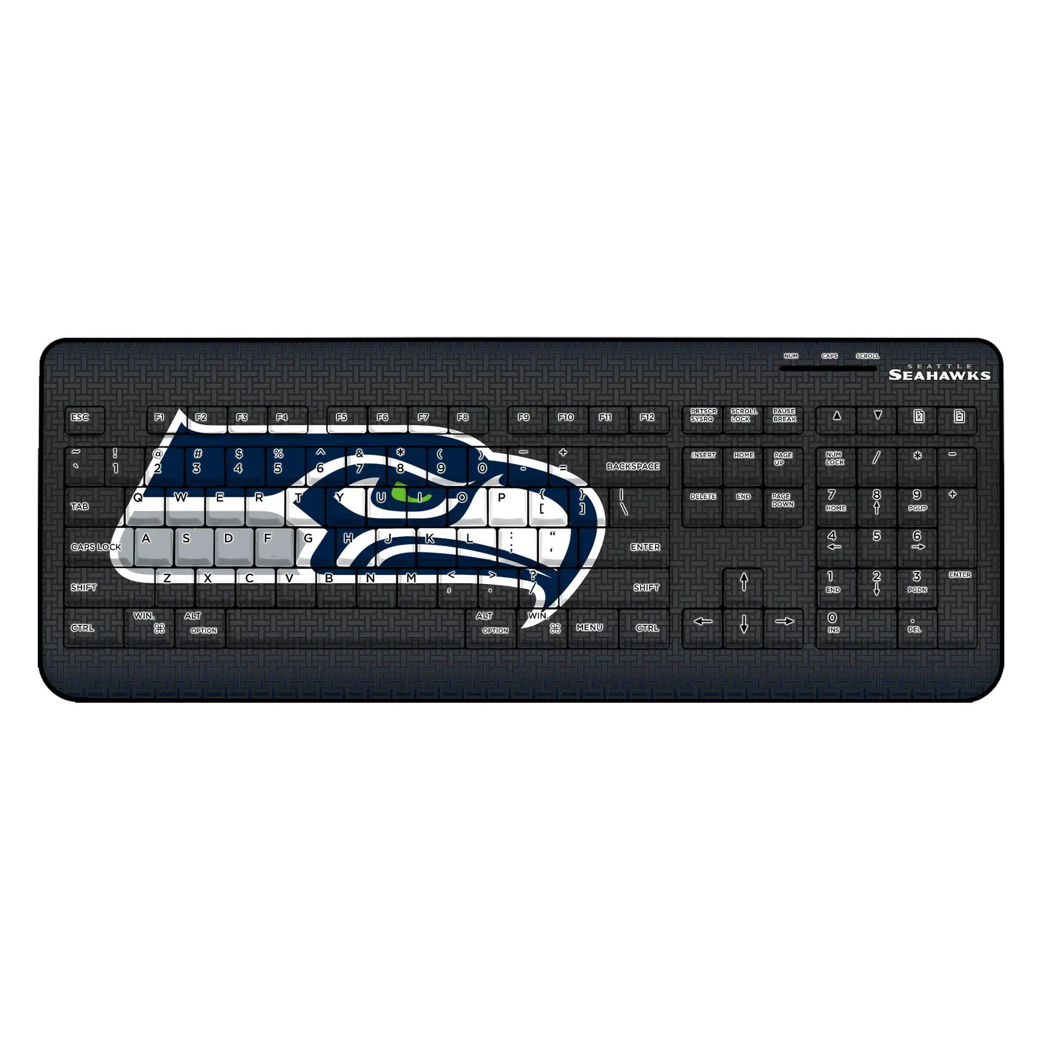 Seattle Seahawks Linen Wireless USB Keyboard