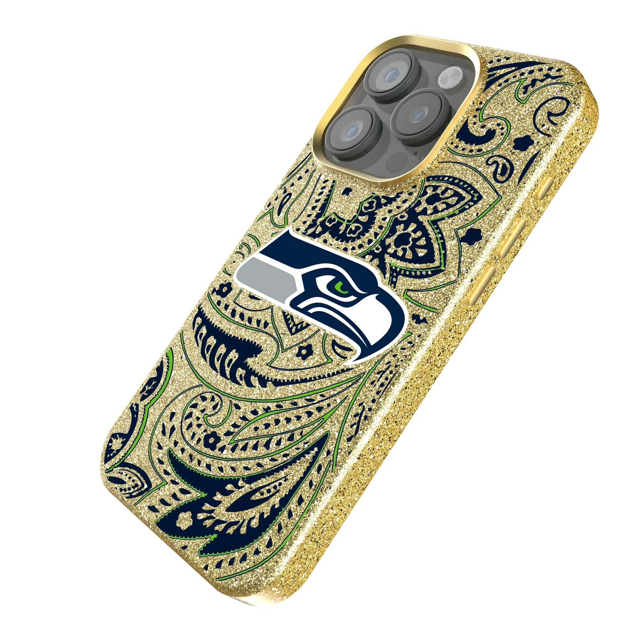 Seattle Seahawks Paisley Bling Phone Case