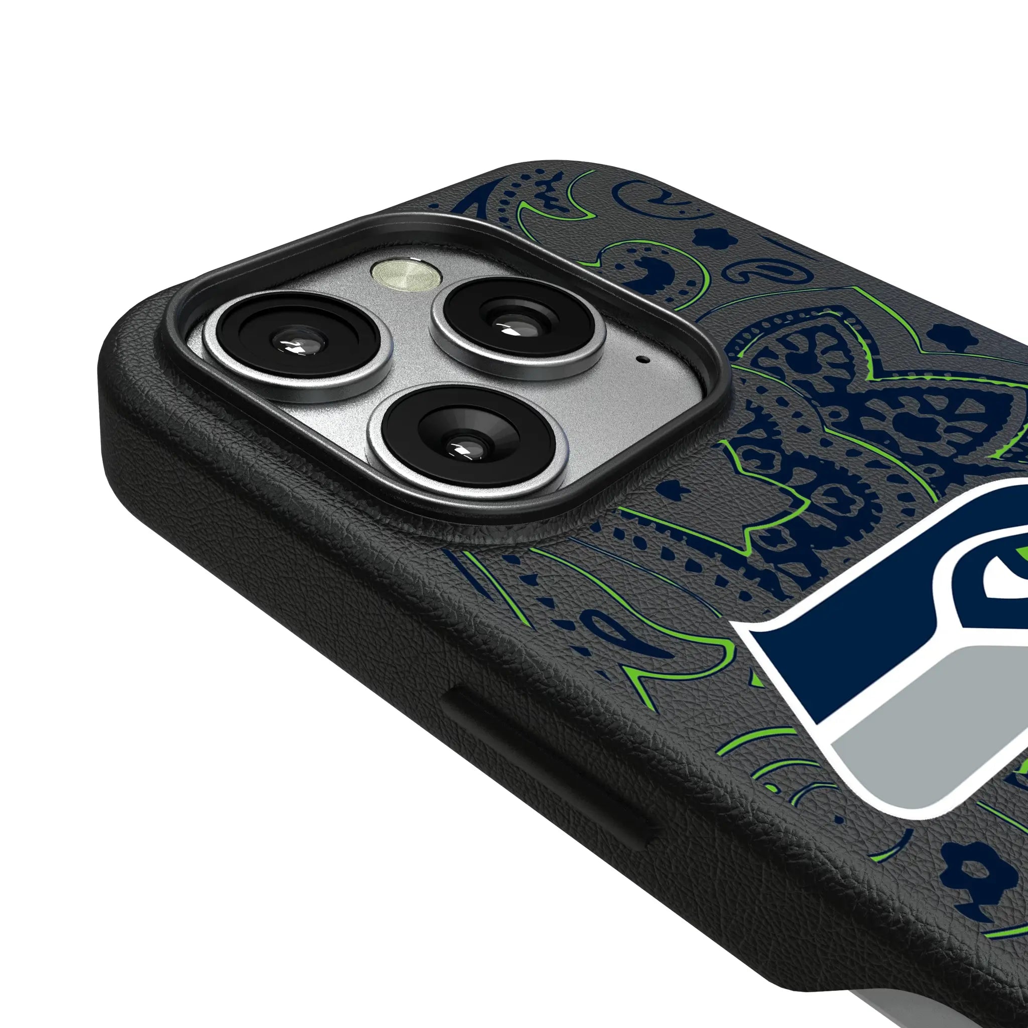 Seattle Seahawks Paisley MagSafe Compatible Phone Case for Apple iPhone