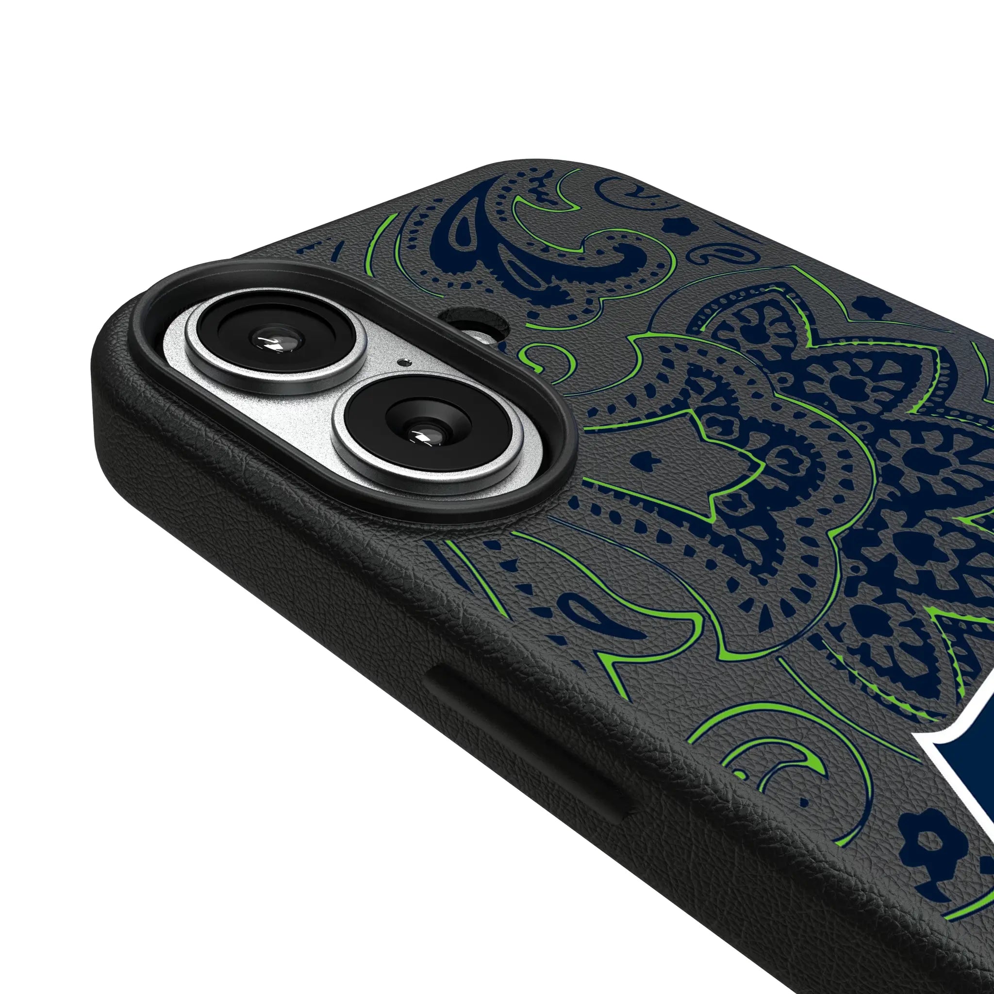 Seattle Seahawks Paisley MagSafe Compatible Phone Case for Apple iPhone