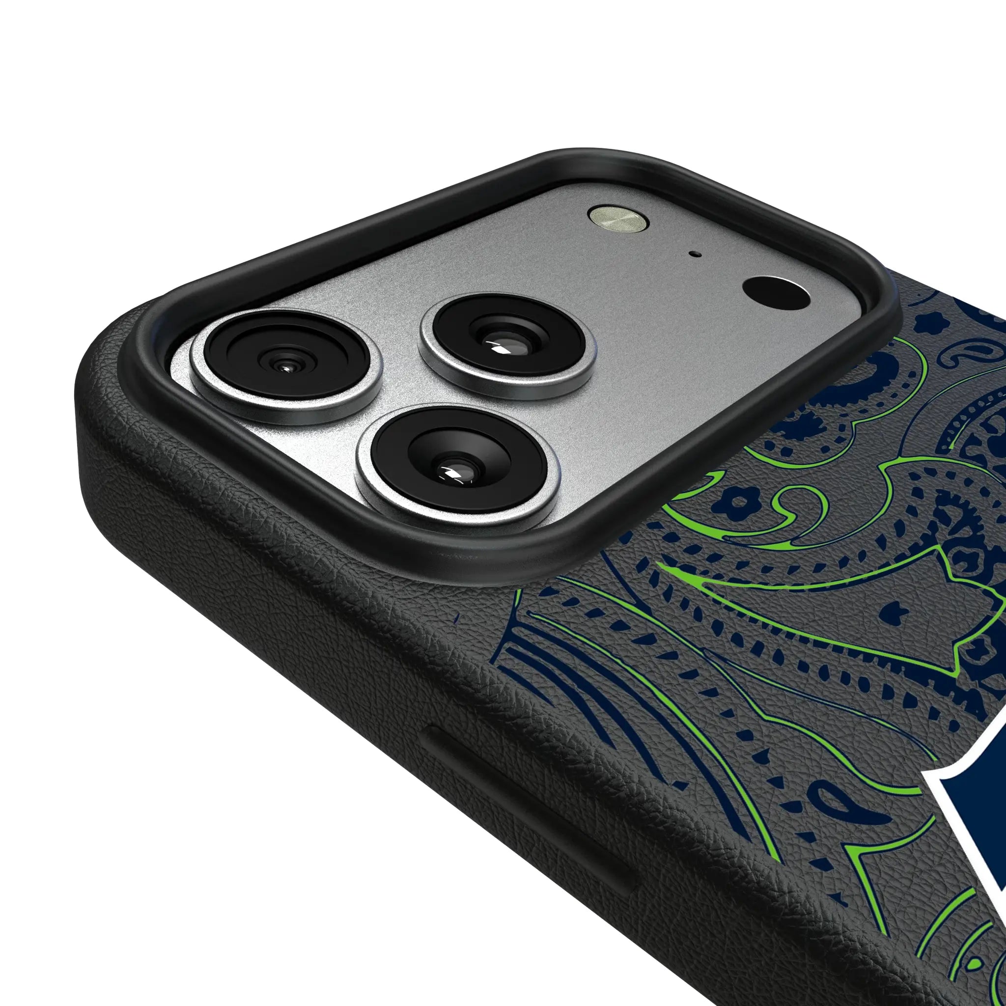 Seattle Seahawks Paisley MagSafe Compatible Phone Case for Apple iPhone