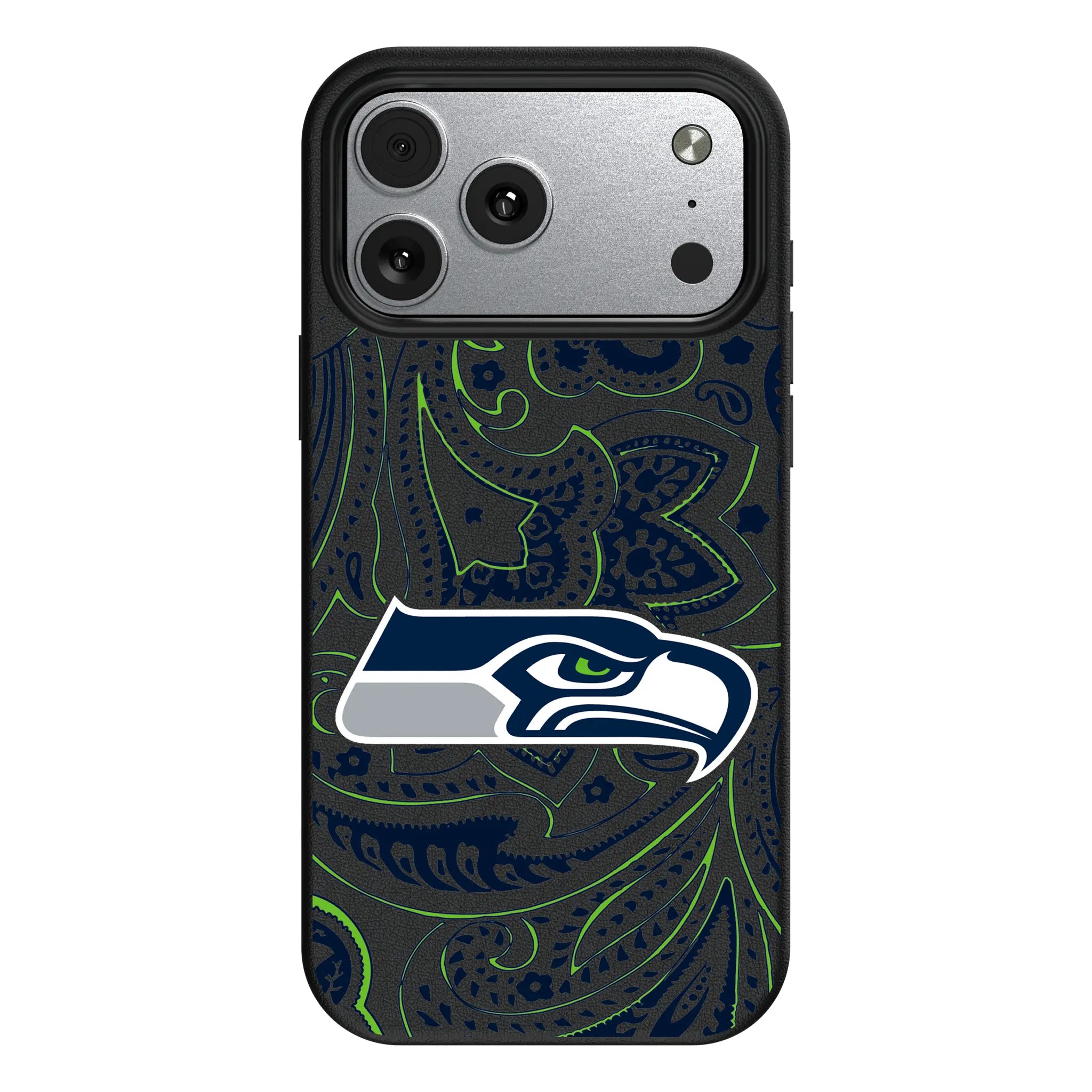 Seattle Seahawks Paisley MagSafe Compatible Phone Case for Apple iPhone