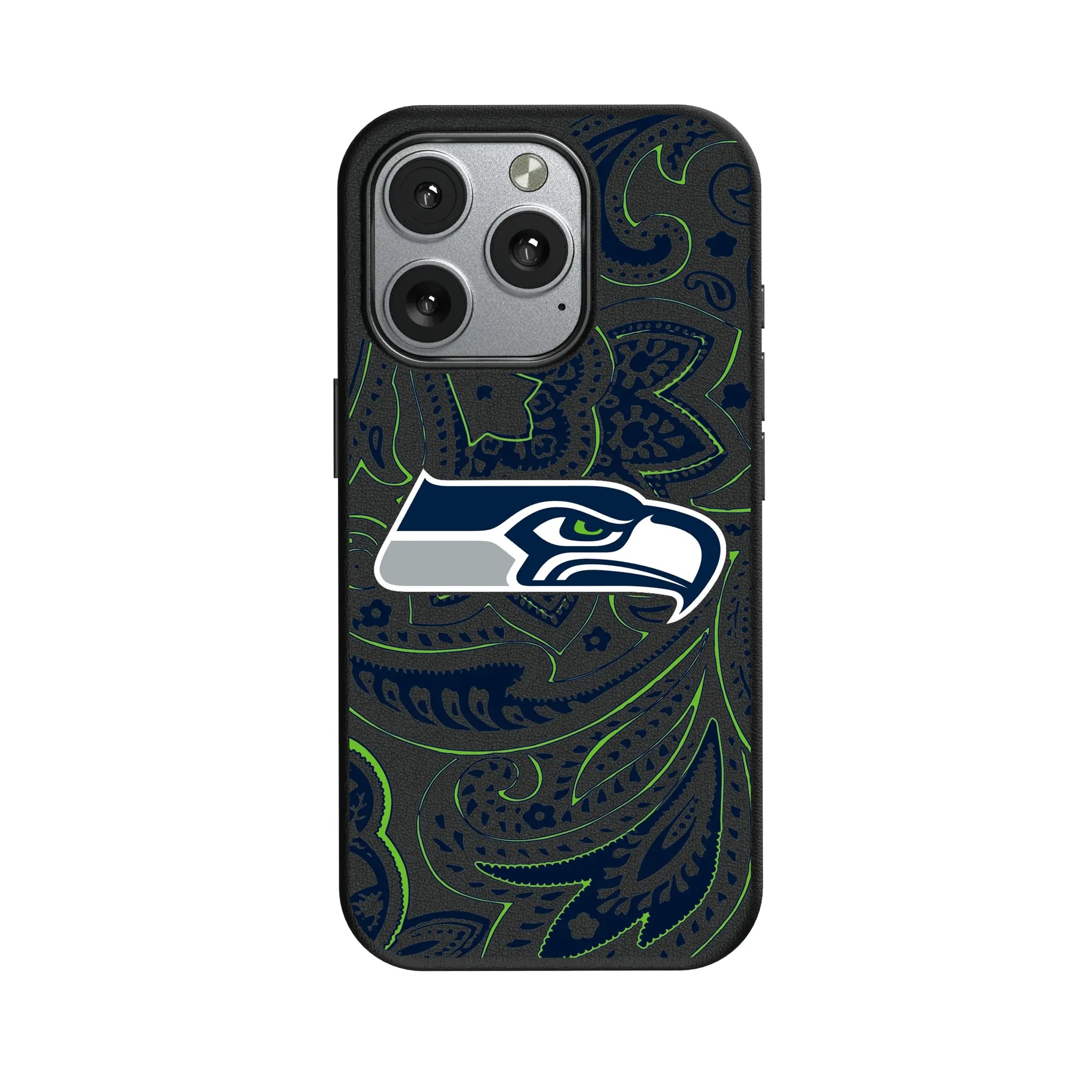 Seattle Seahawks Paisley MagSafe Compatible Phone Case for Apple iPhone