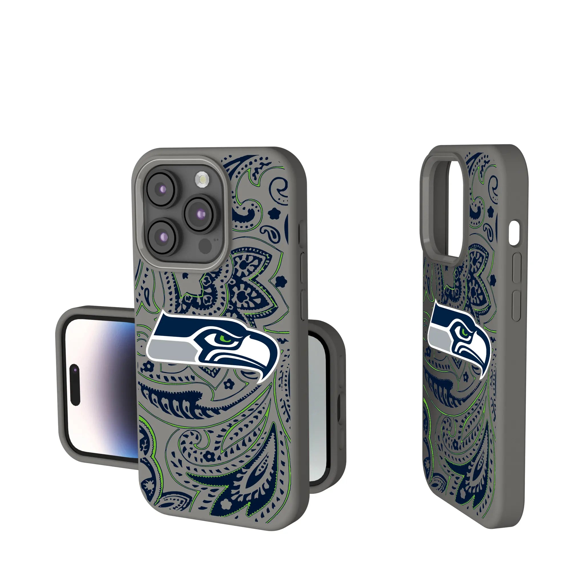 Seattle Seahawks Paisley Soft Touch Phone Case