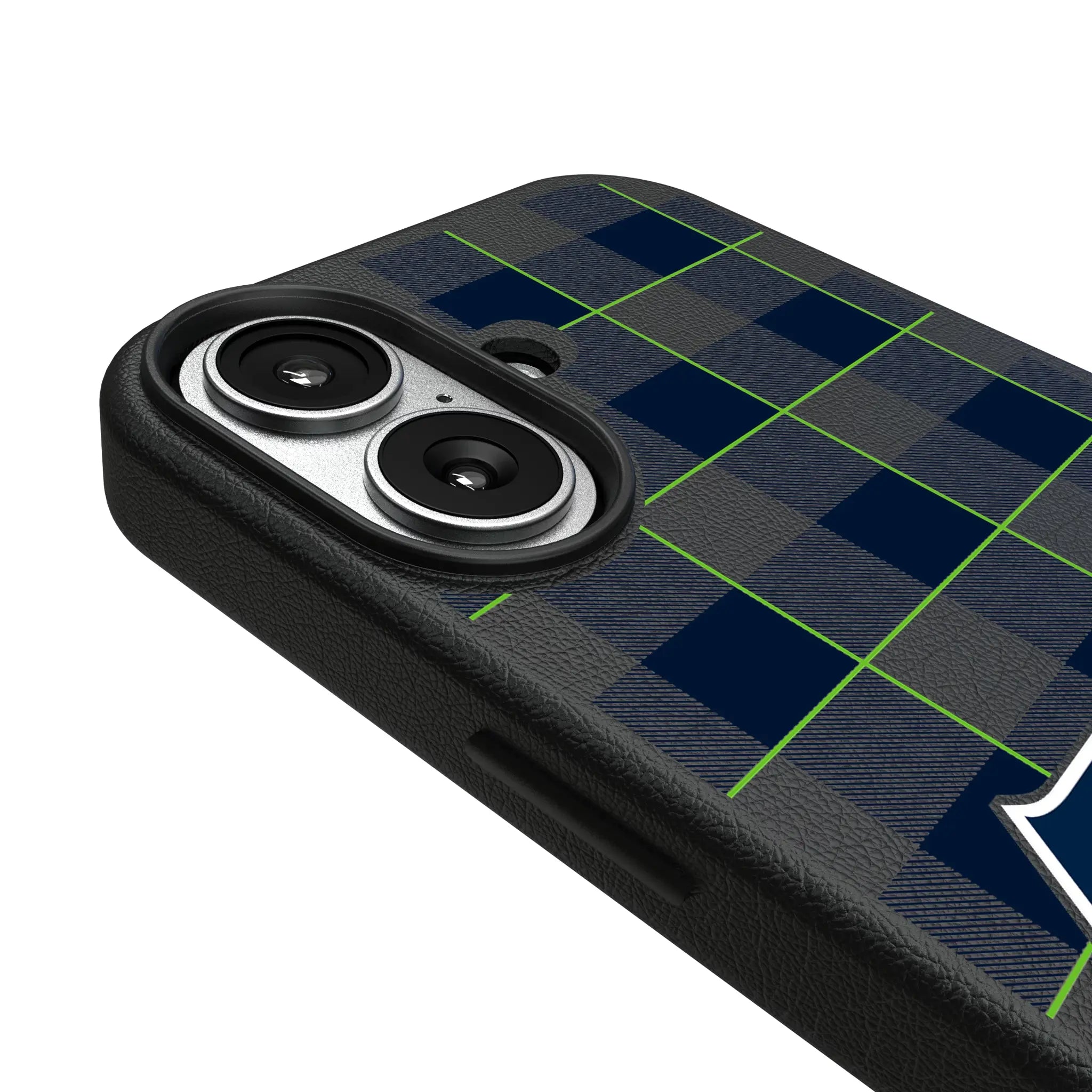 Seattle Seahawks Plaid MagSafe Compatible Phone Case for Apple iPhone