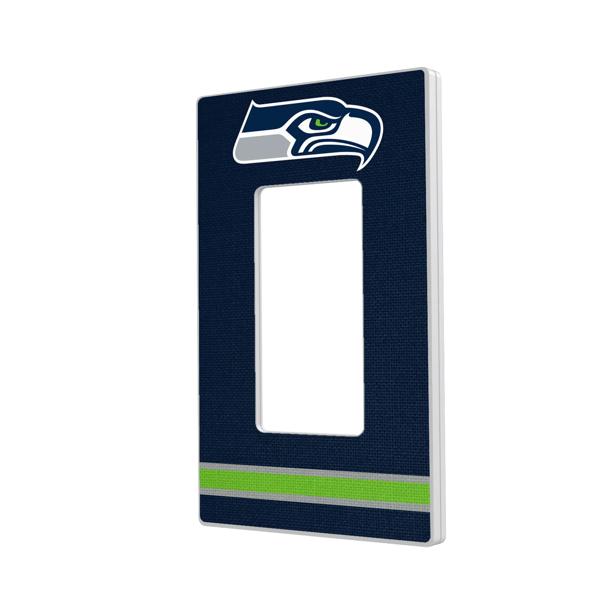 Seattle Seahawks Stripe Hidden-Screw Light Switch Plate