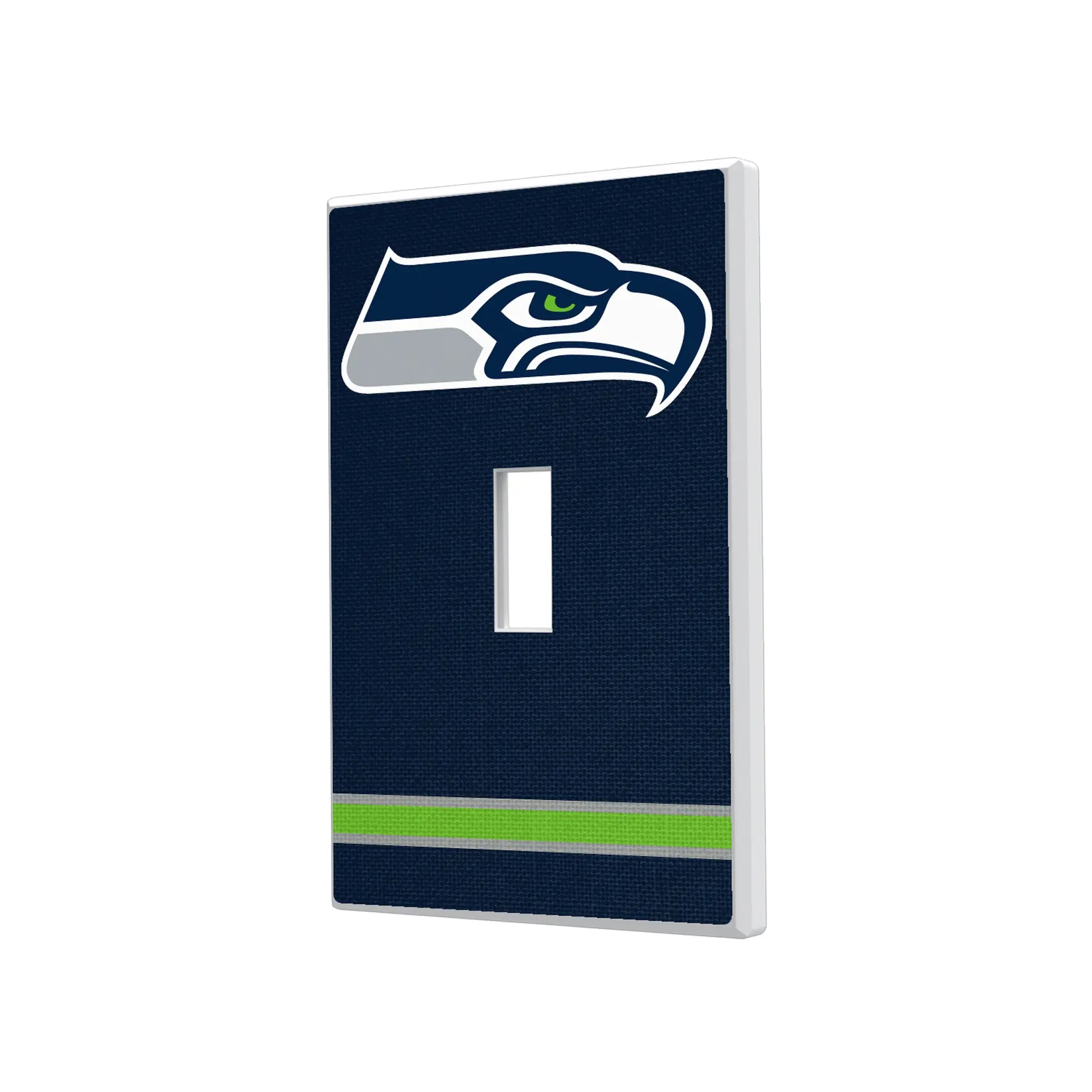 Seattle Seahawks Stripe Hidden-Screw Light Switch Plate
