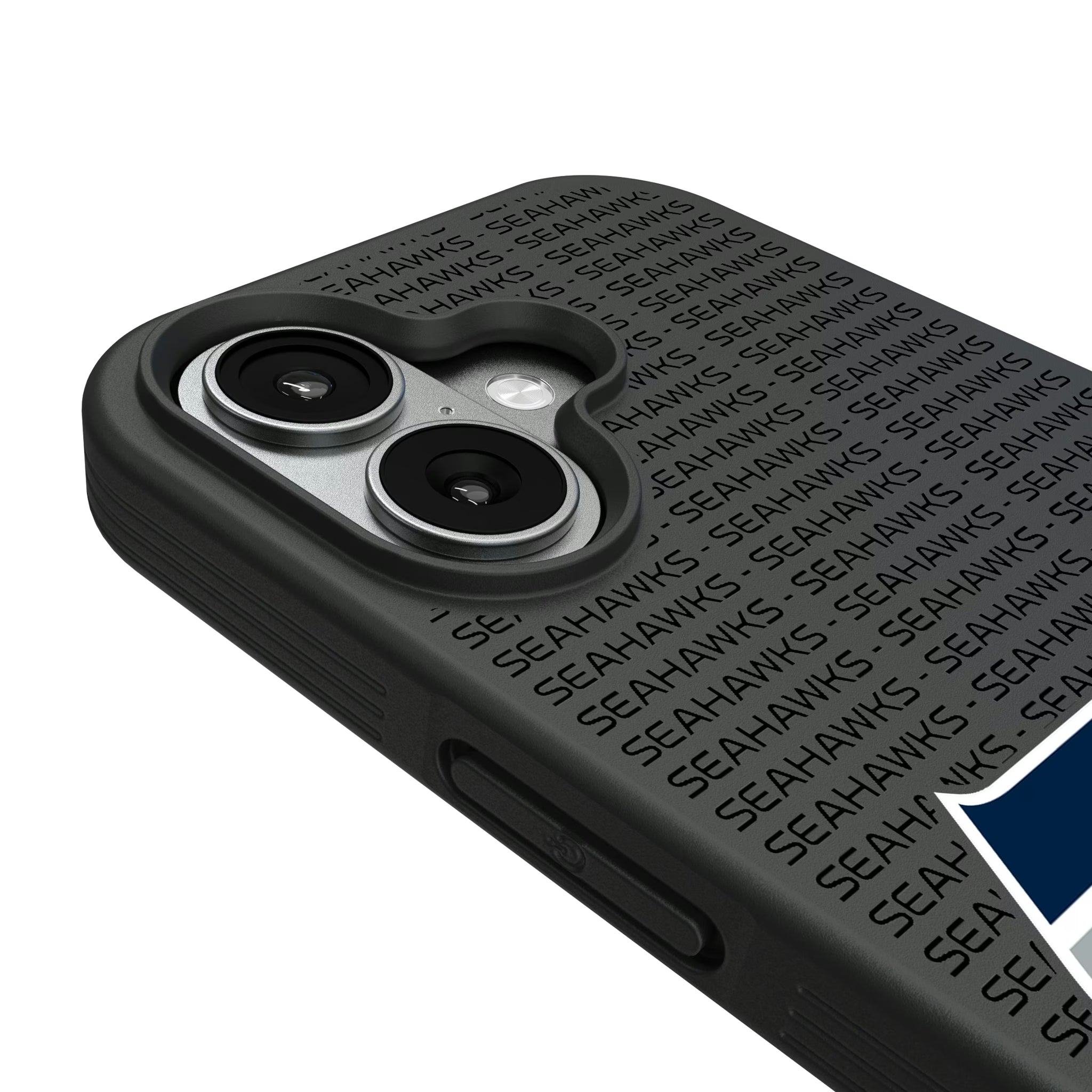 Seattle Seahawks Text Backdrop Bump Phone Case - Sports Gifts, Sports Memorabilia, Sports Collectibles, Fan Shop