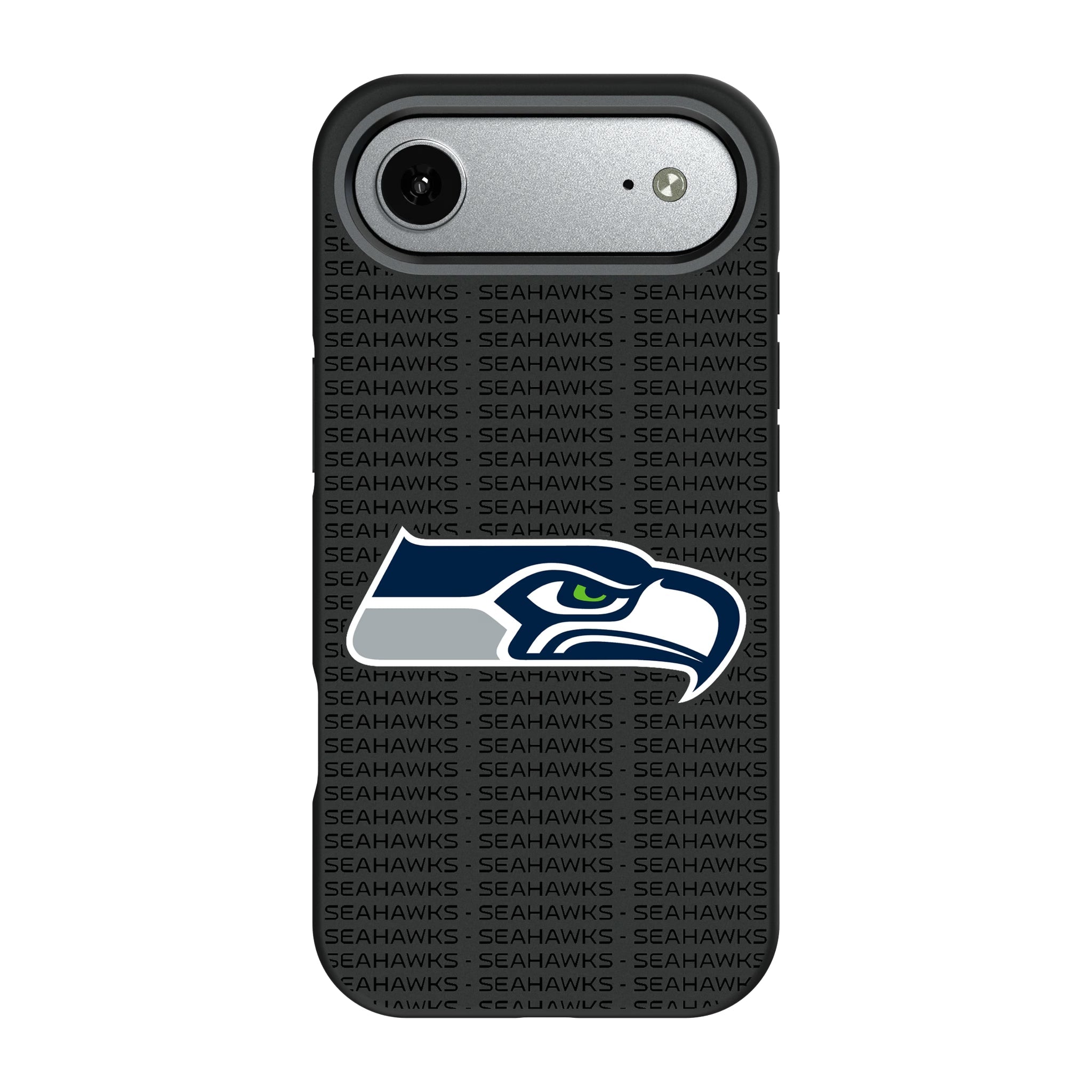 Seattle Seahawks Text Backdrop Bump Phone Case - Sports Gifts, Sports Memorabilia, Sports Collectibles, Fan Shop
