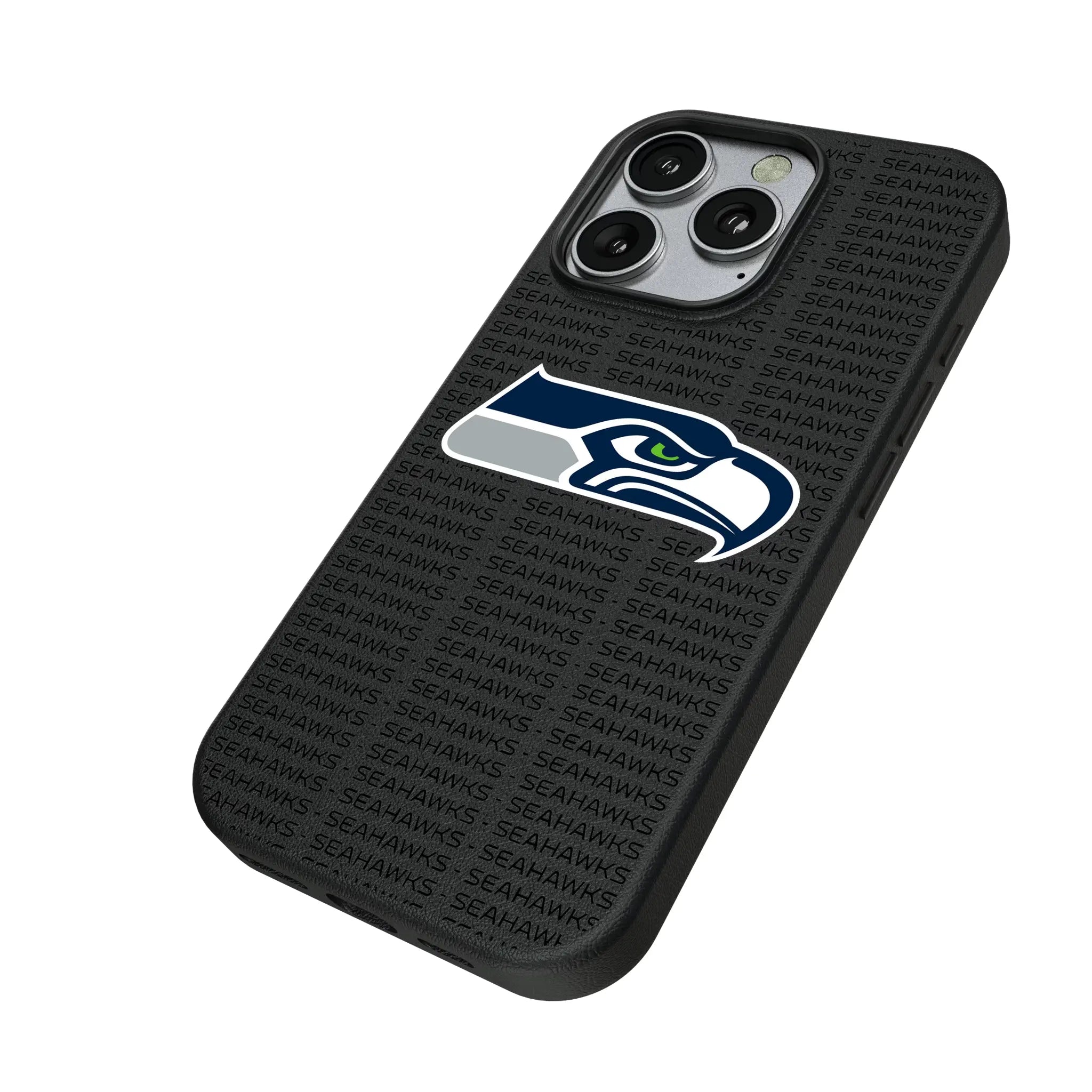Seattle Seahawks Text Backdrop MagSafe Compatible Phone Case for Apple iPhone