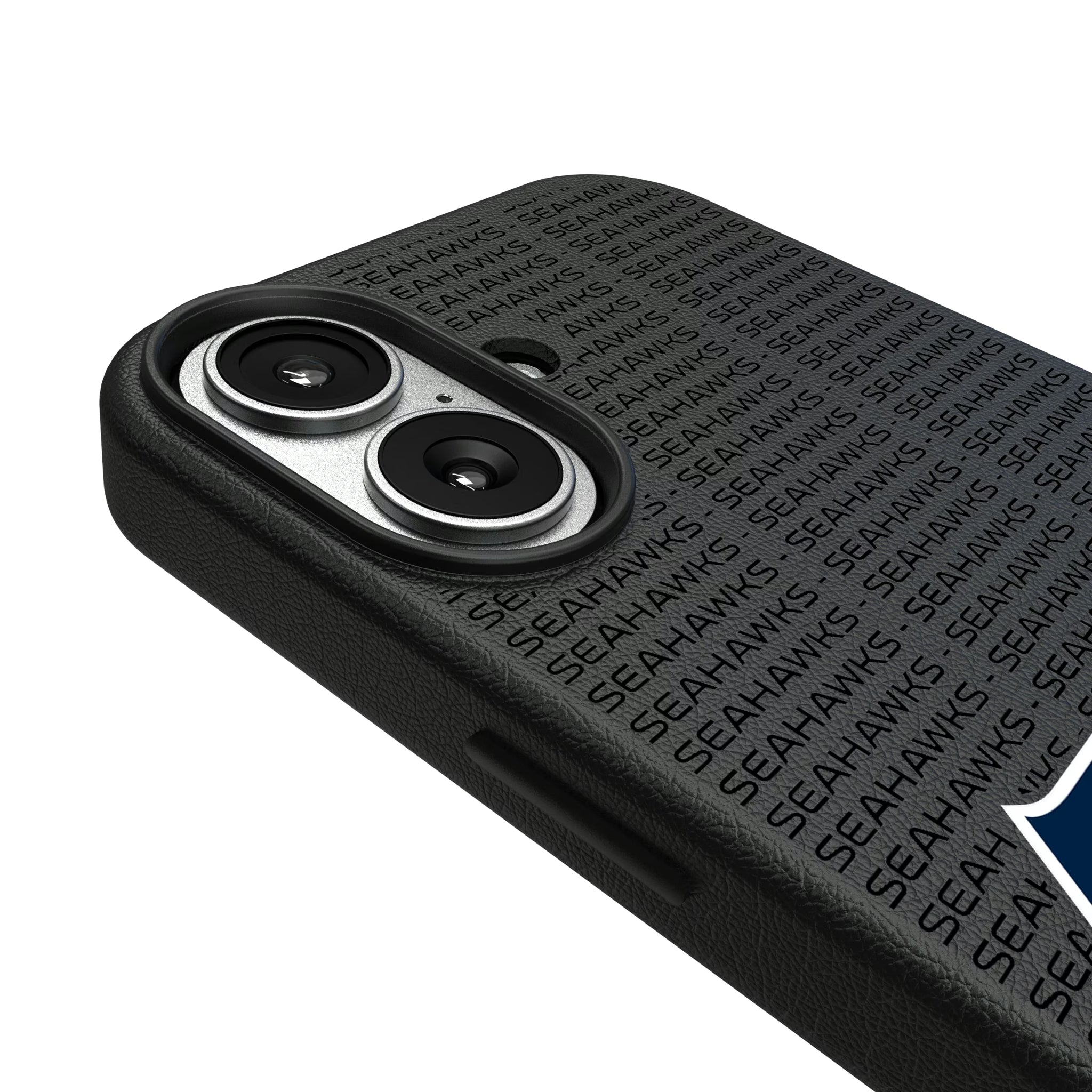 Seattle Seahawks Text Backdrop MagSafe Compatible Phone Case for Apple iPhone - Sports Gifts, Sports Memorabilia, Sports Collectibles, Fan Shop