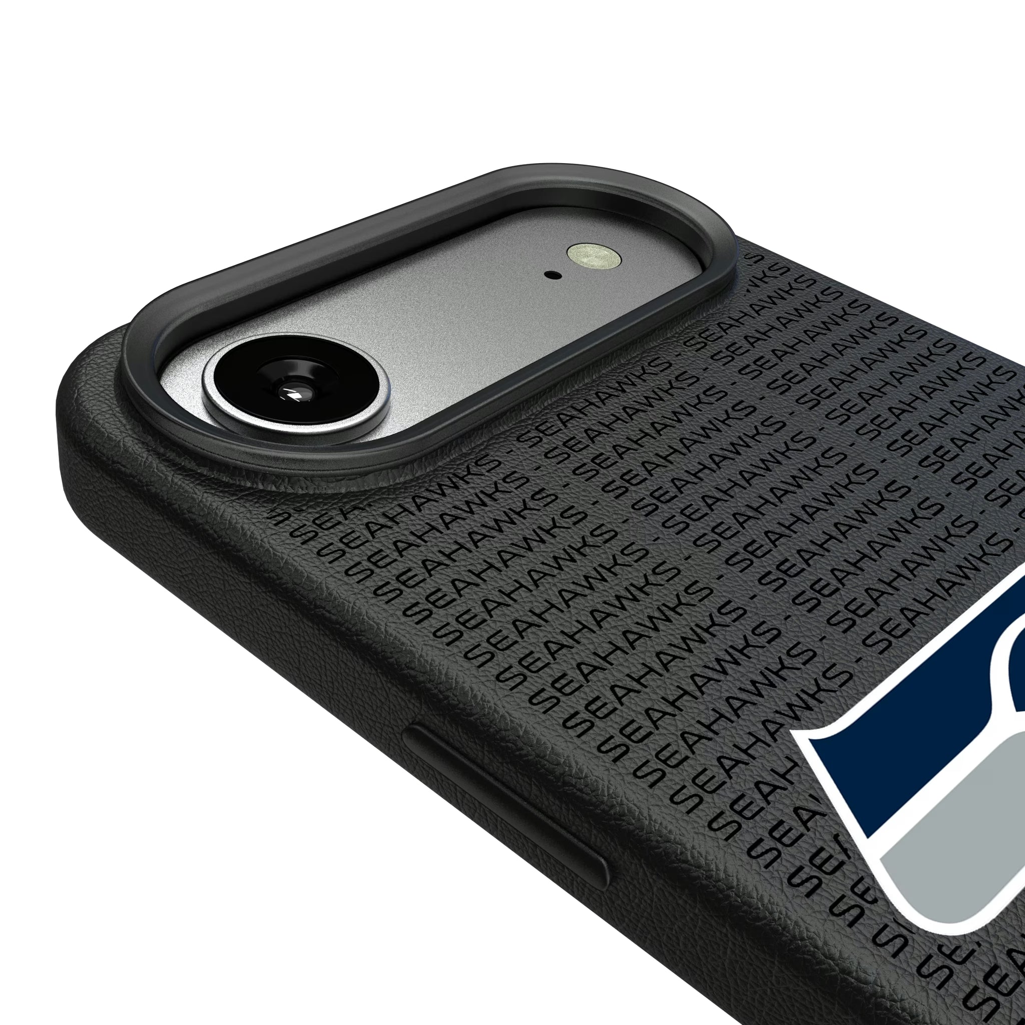 Seattle Seahawks Text Backdrop MagSafe Compatible Phone Case for Apple iPhone - Sports Gifts, Sports Memorabilia, Sports Collectibles, Fan Shop