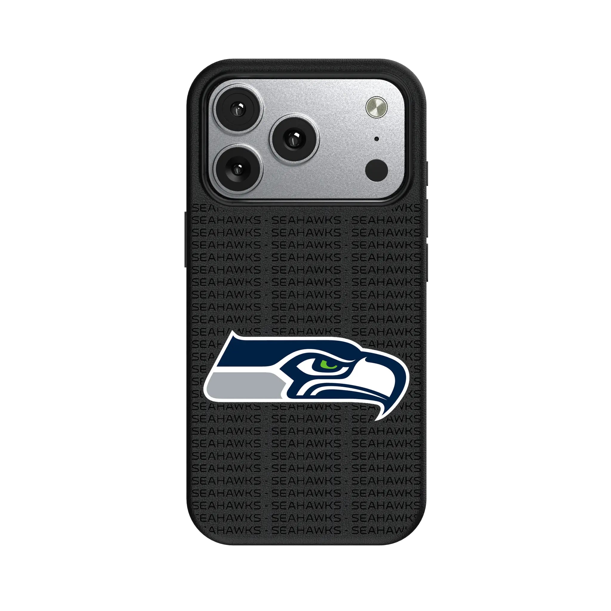 Seattle Seahawks Text Backdrop MagSafe Compatible Phone Case for Apple iPhone