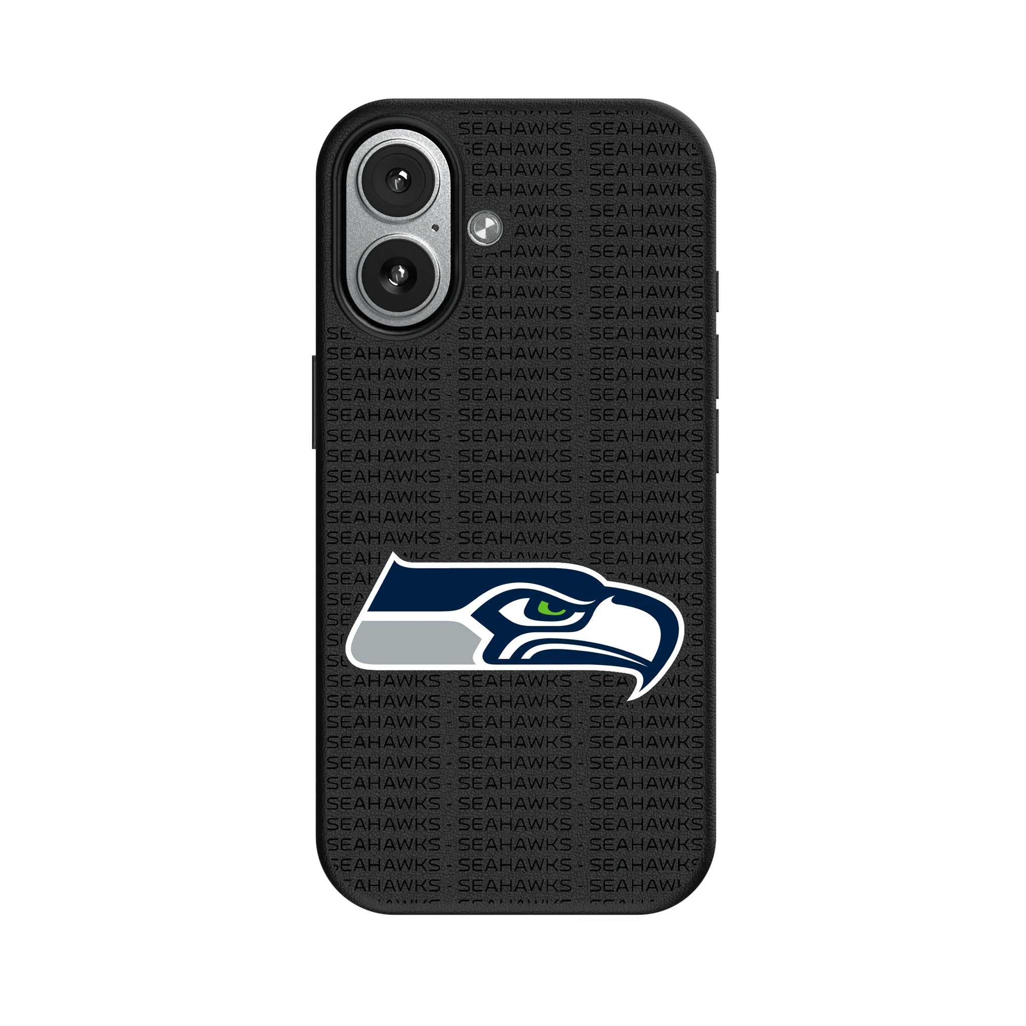 Seattle Seahawks Text Backdrop MagSafe Compatible Phone Case for Apple iPhone - Sports Gifts, Sports Memorabilia, Sports Collectibles, Fan Shop