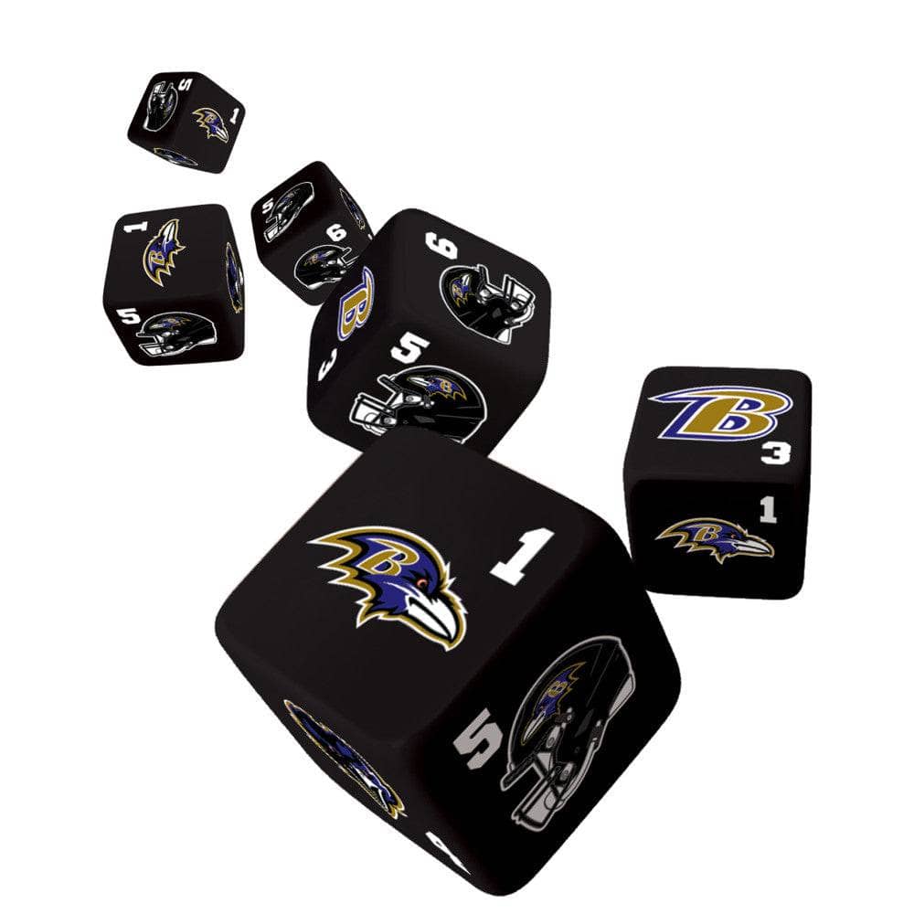 Baltimore Ravens Custom Dice Set - Sports Gifts, Sports Memorabilia, Sports Collectibles, Fan Shop