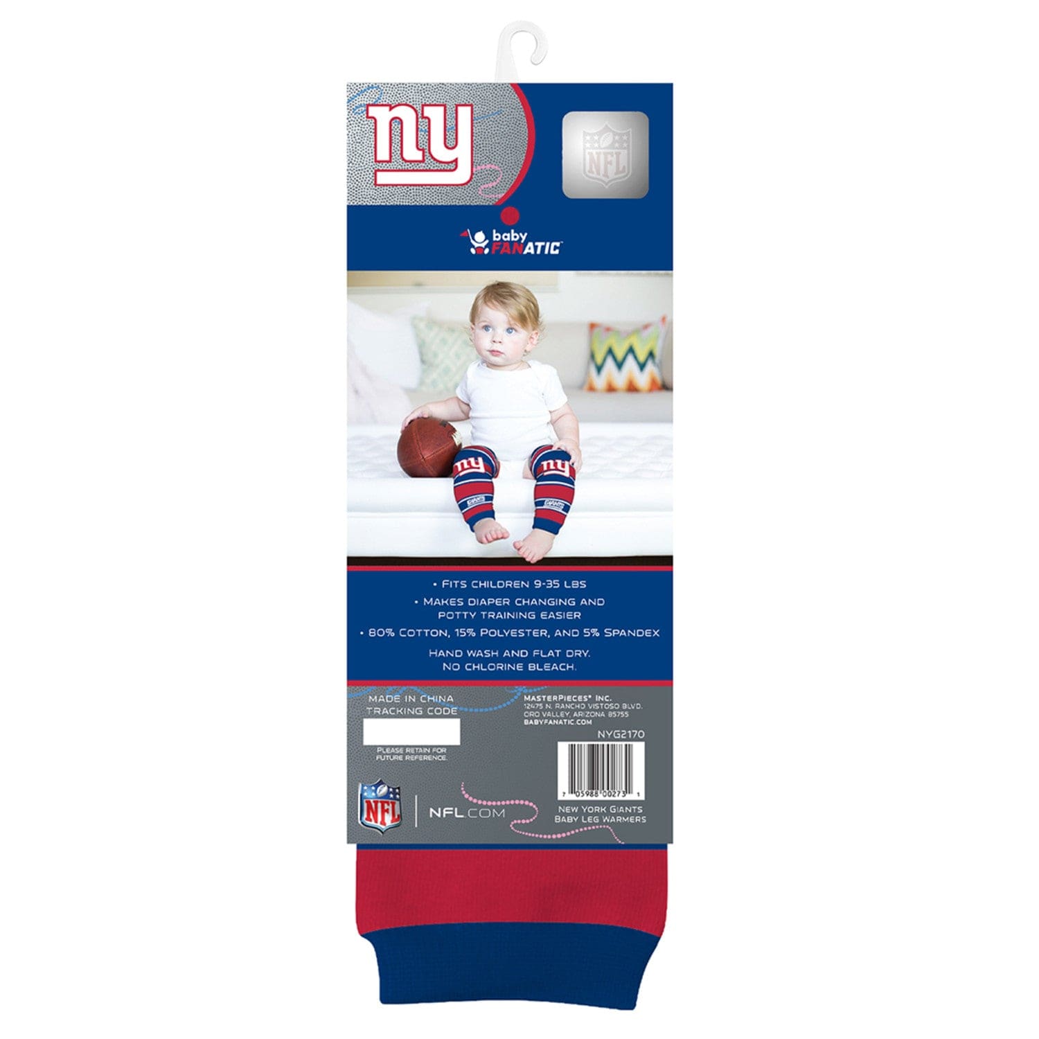 New York Giants Baby Leg Warmers - Cute & Cozy Team Spirit - Sports Gifts, Sports Memorabilia, Sports Collectibles, Fan Shop