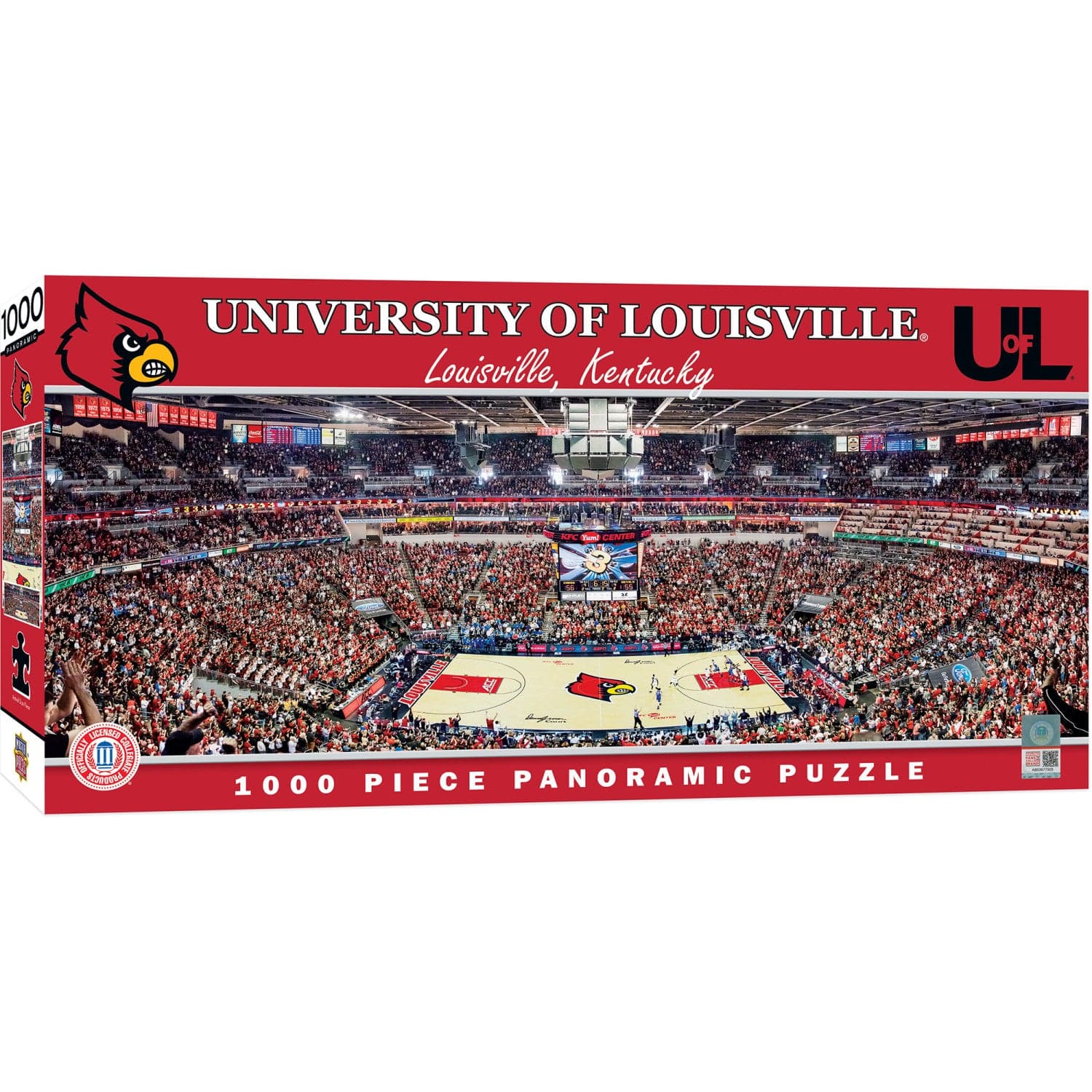 Louisville Cardinals 1000 Piece Panoramic Jigsaw Puzzle - Sports Gifts, Sports Memorabilia, Sports Collectibles, Fan Shop