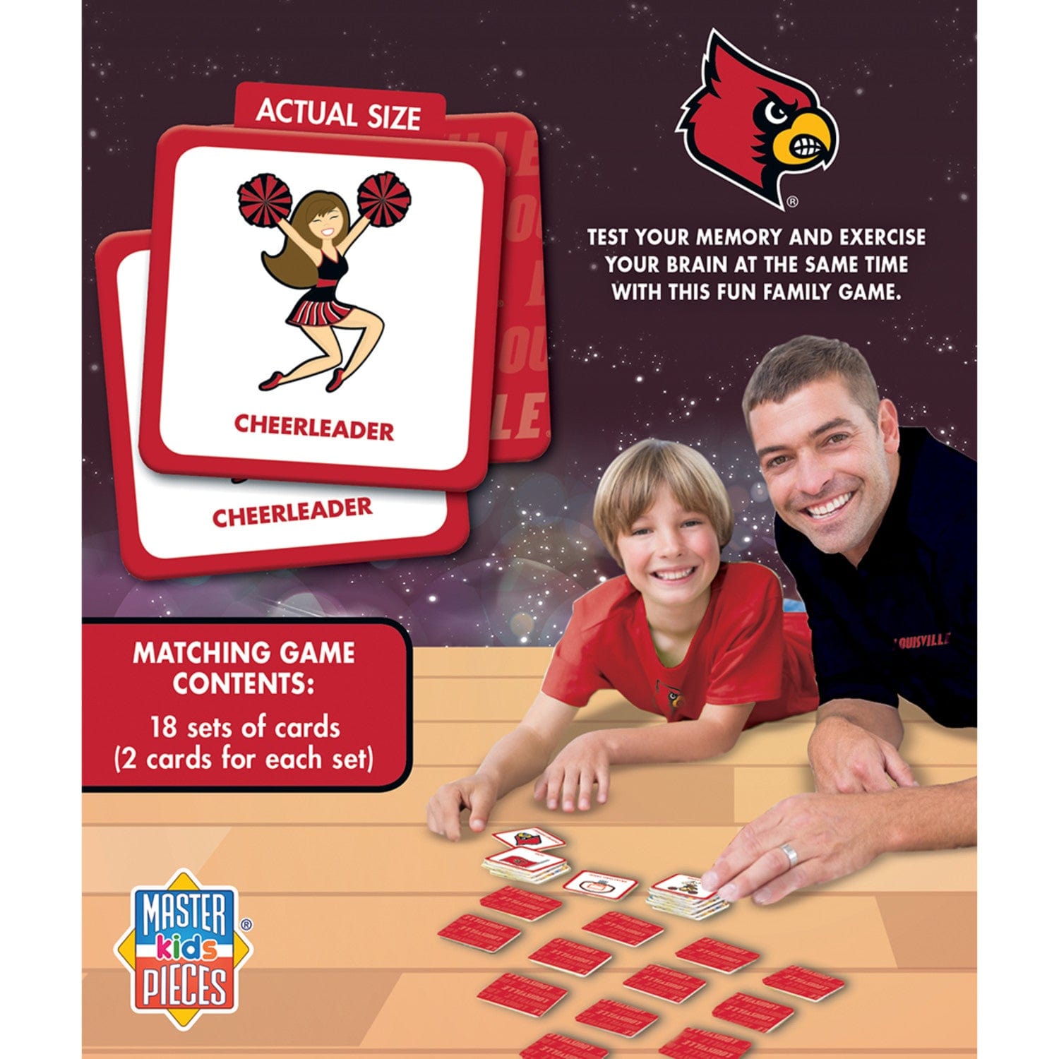 Louisville Cardinals Memory Matching Game - Sports Gifts, Sports Memorabilia, Sports Collectibles, Fan Shop
