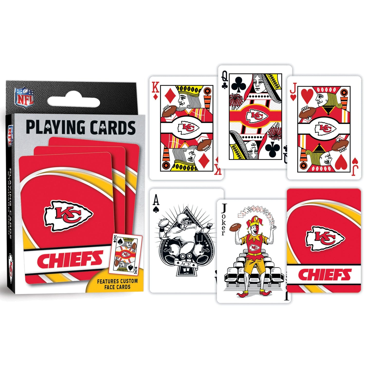 Kansas City Chiefs 54 Card Deck - Official Playing Cards